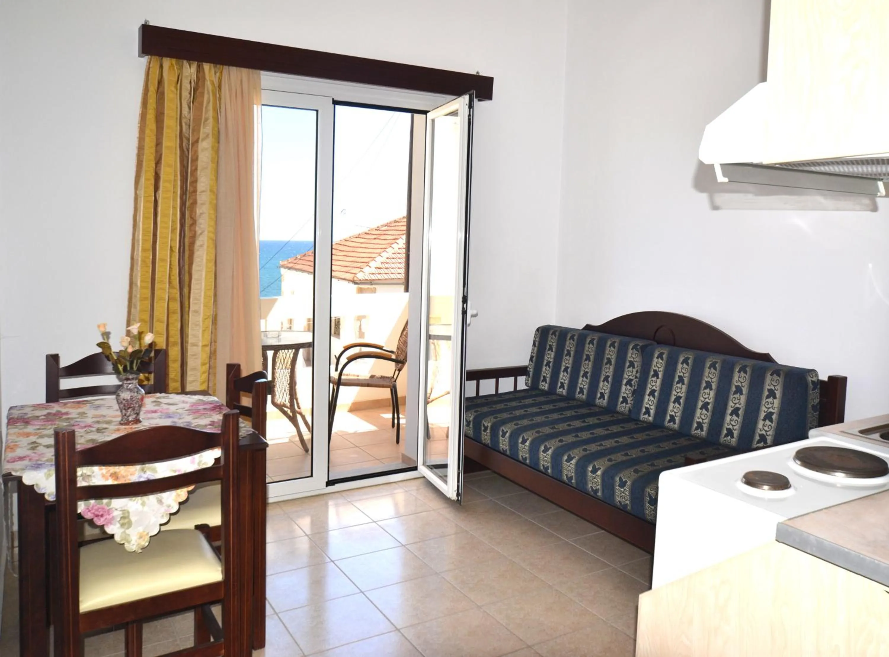 Garden view in Kalyves Bay