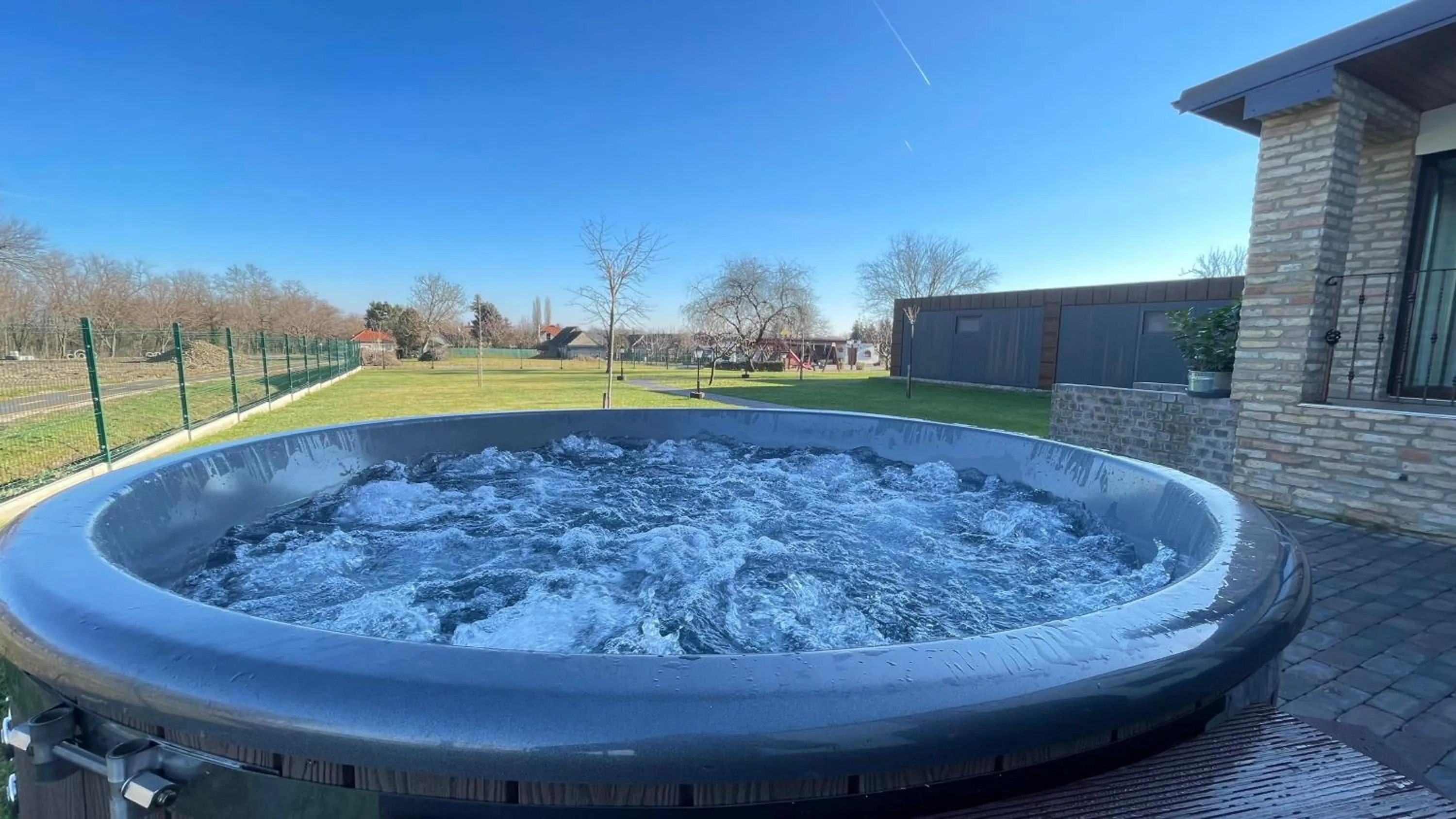 Hot Tub in Kukorica Csárda Apartman