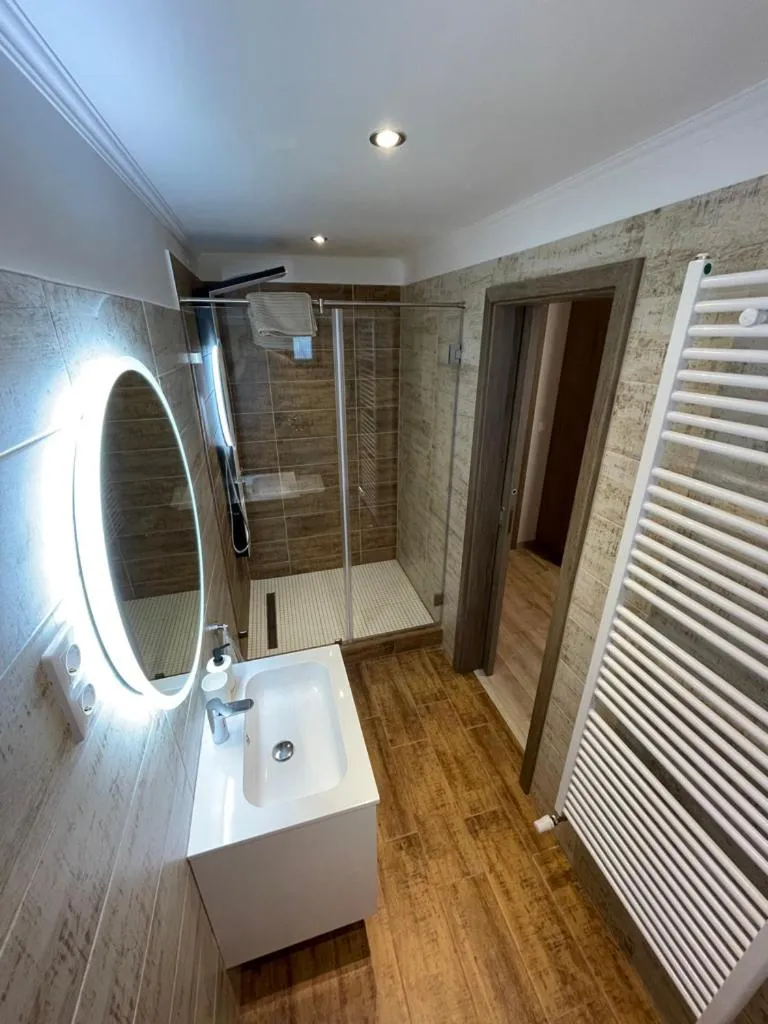 Bathroom in Kukorica Csárda Apartman