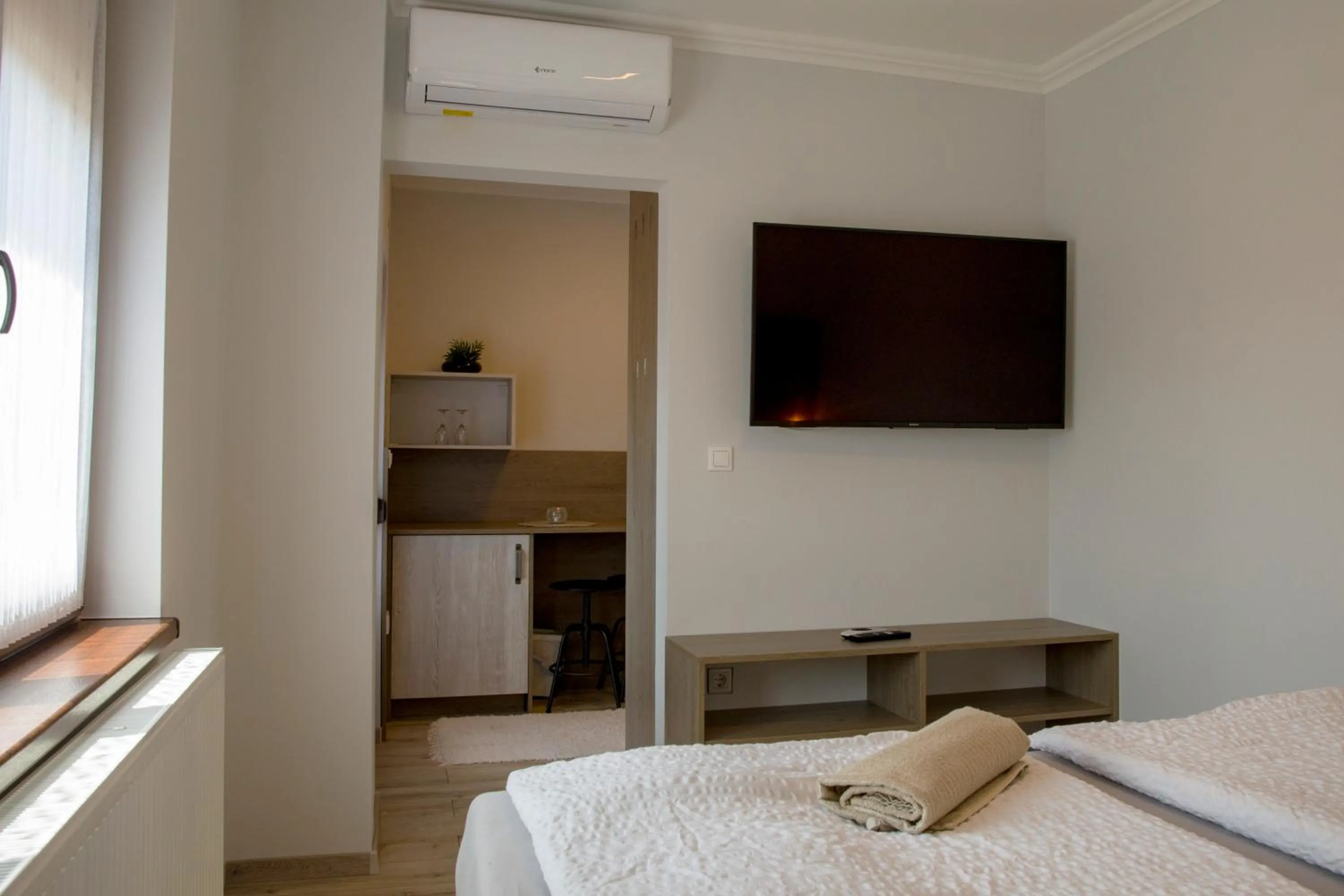 Bed in Kukorica Csárda Apartman