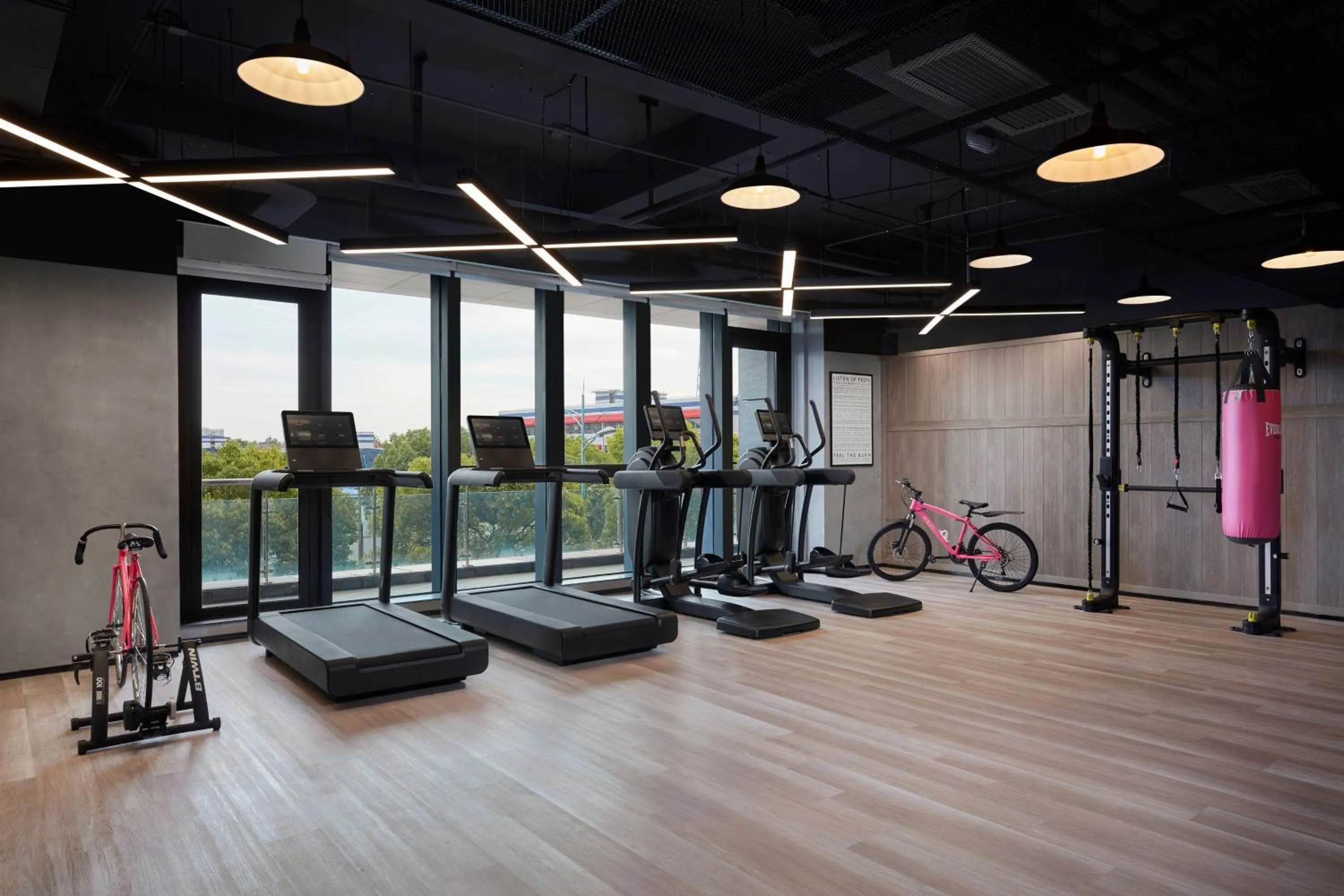 Fitness centre/facilities in Moxy Shanghai Hongqiao NECC
