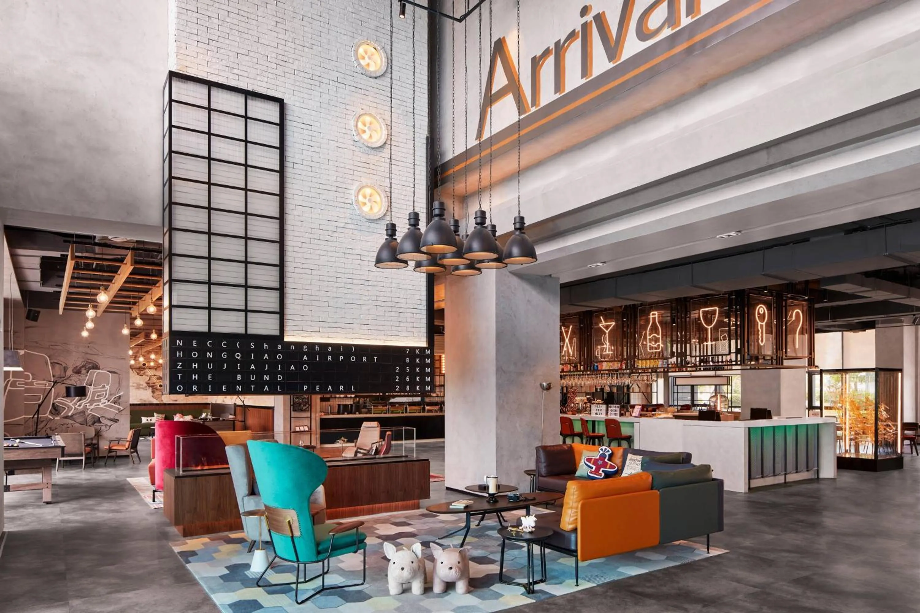 Lobby or reception in Moxy Shanghai Hongqiao NECC