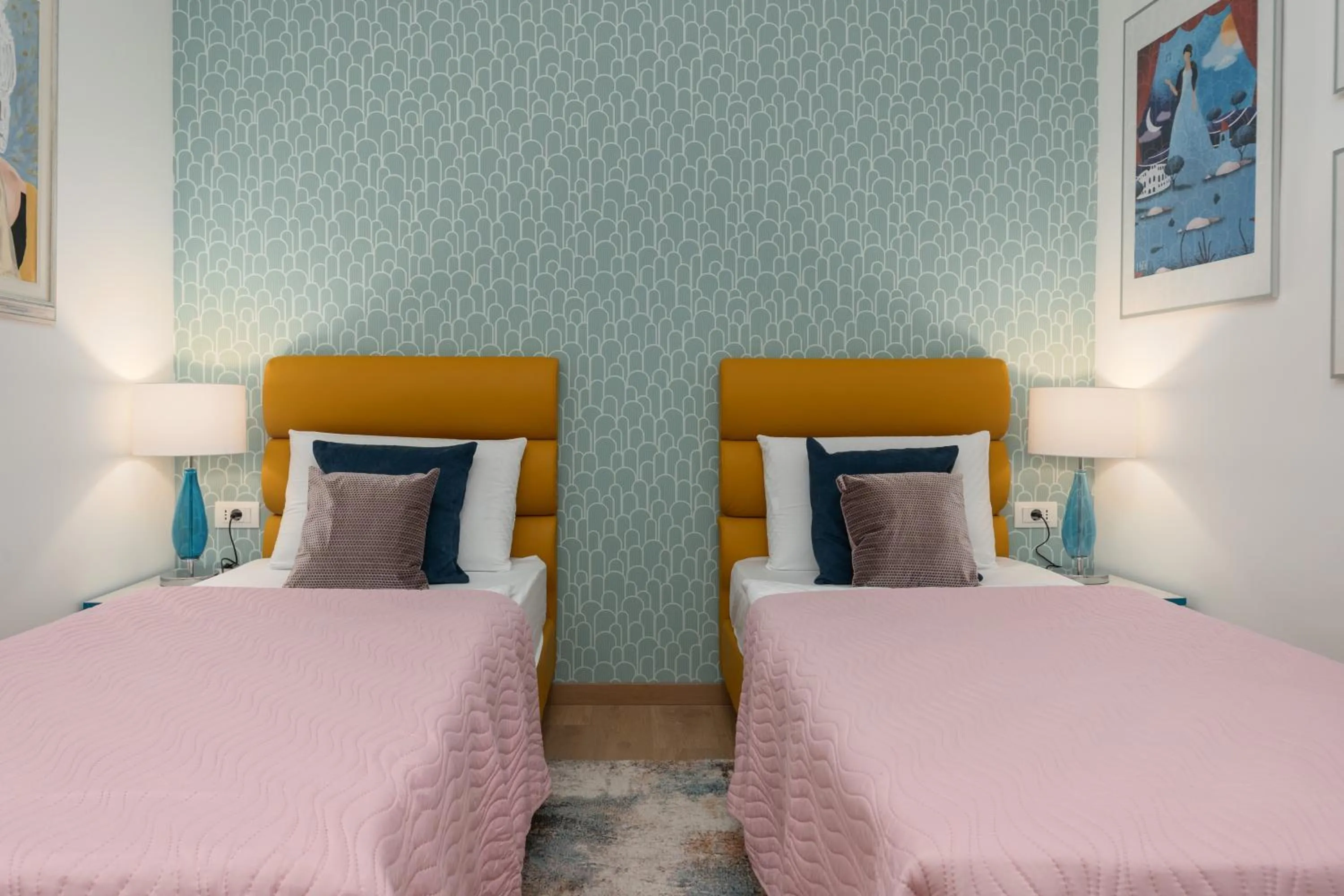 Bed in Polesana Rooms