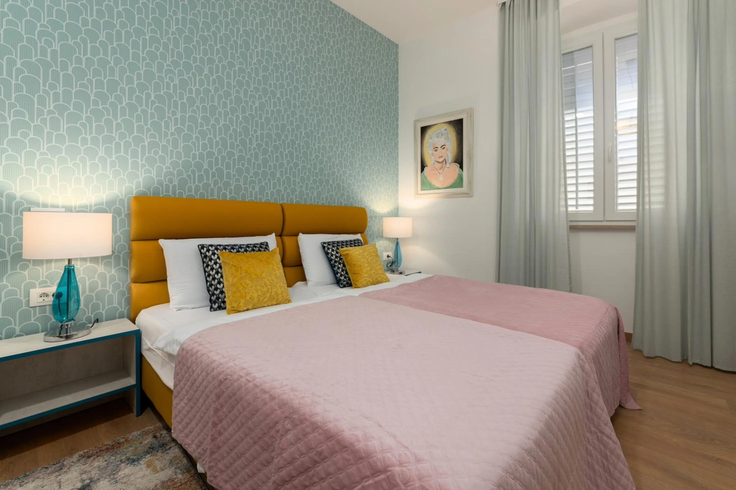 Bed in Polesana Rooms