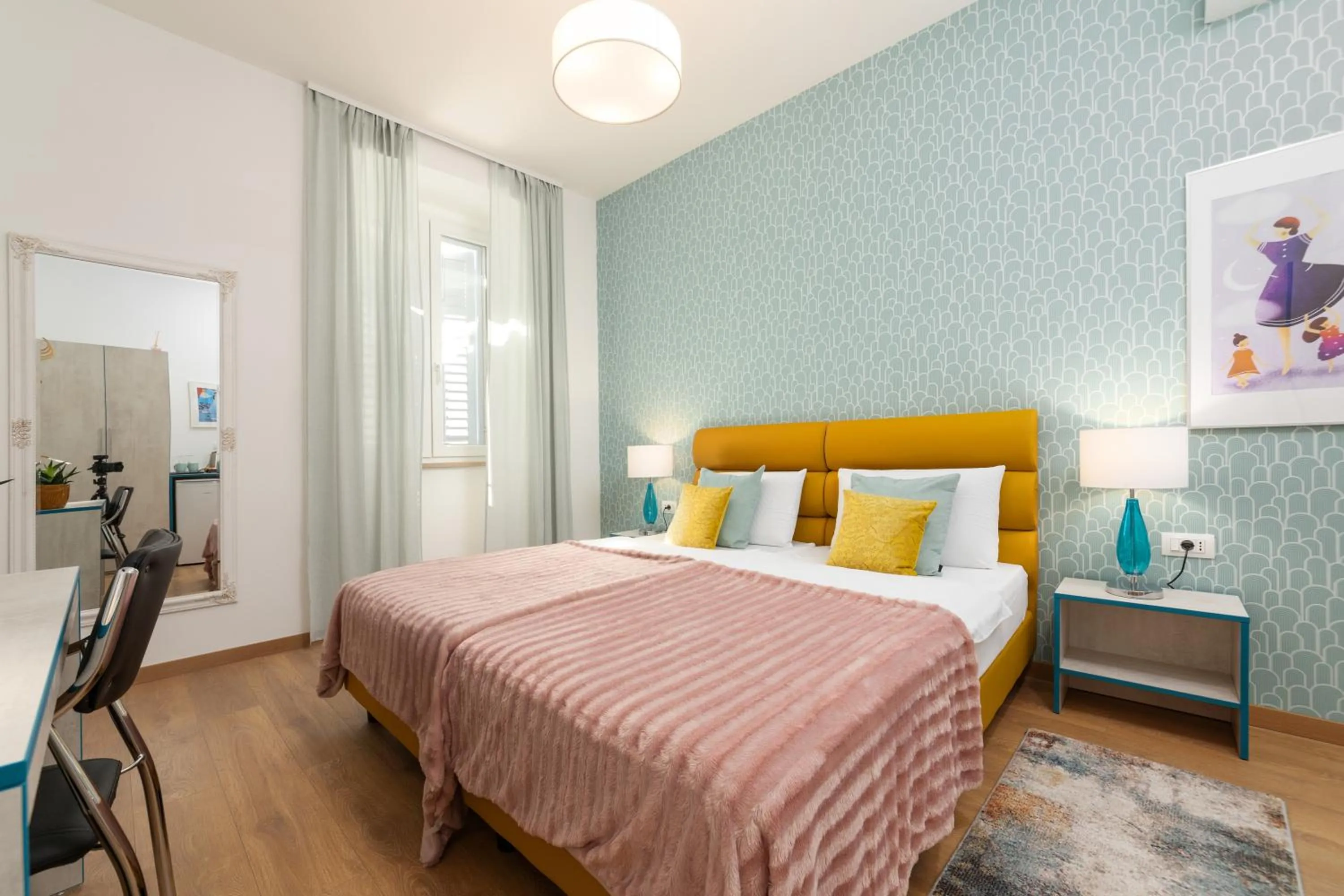 Bed in Polesana Rooms