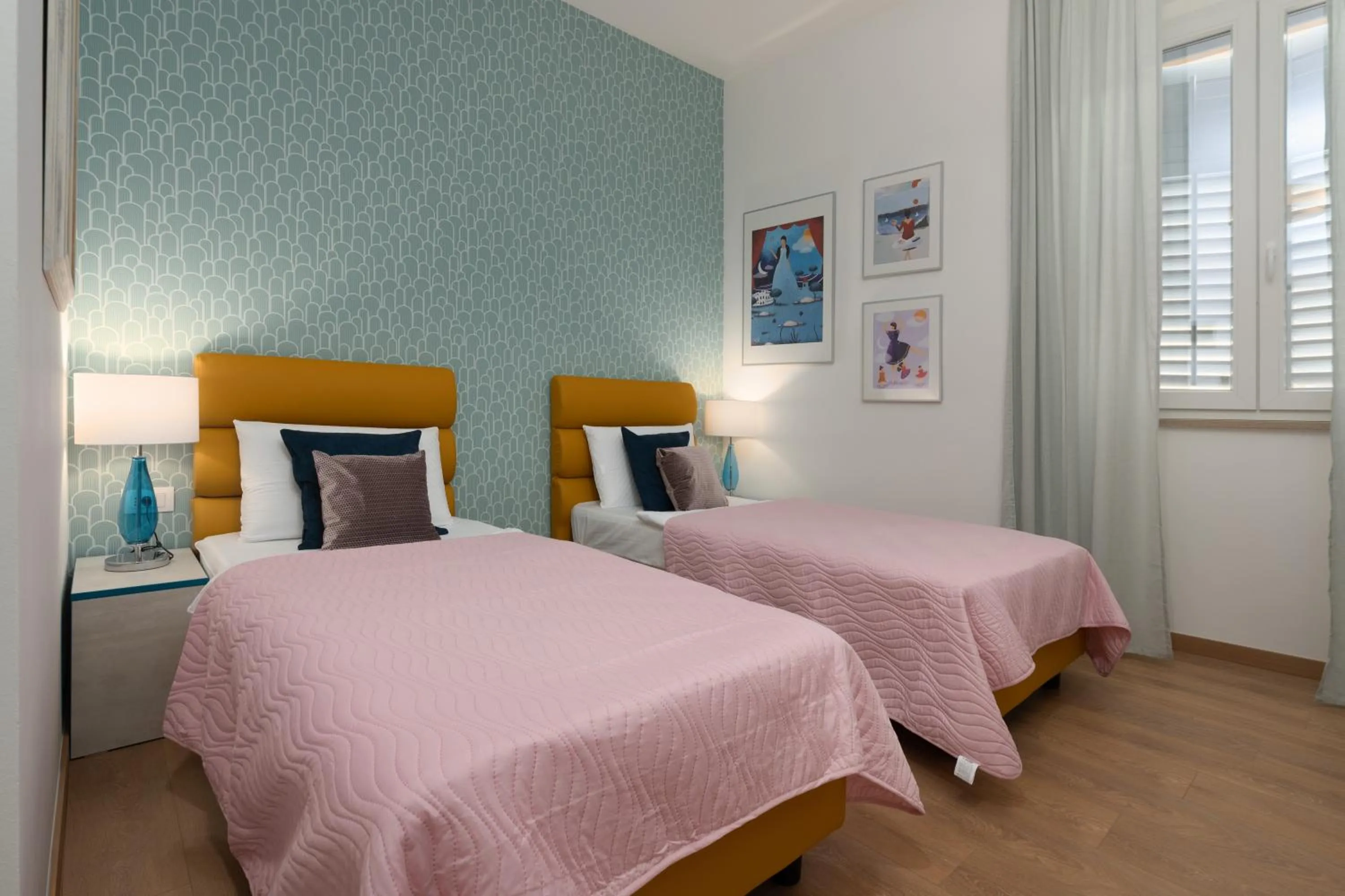 Bed in Polesana Rooms