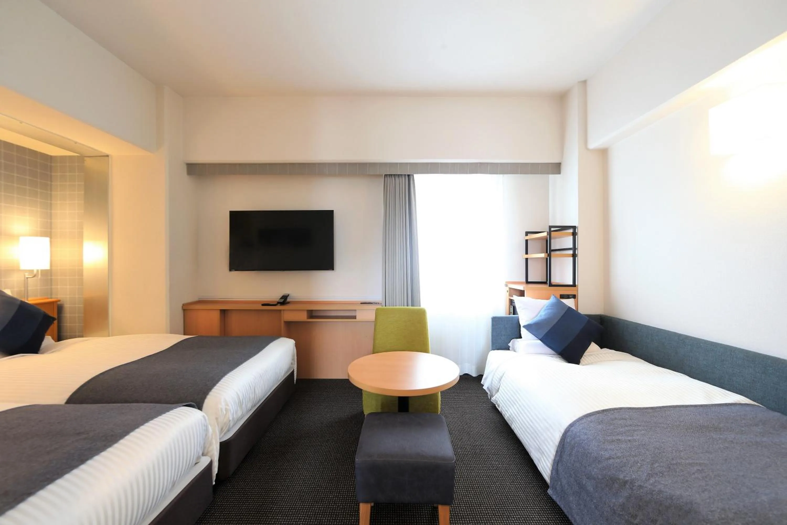 Photo of the whole room, Bed in HOTEL MYSTAYS Okayama