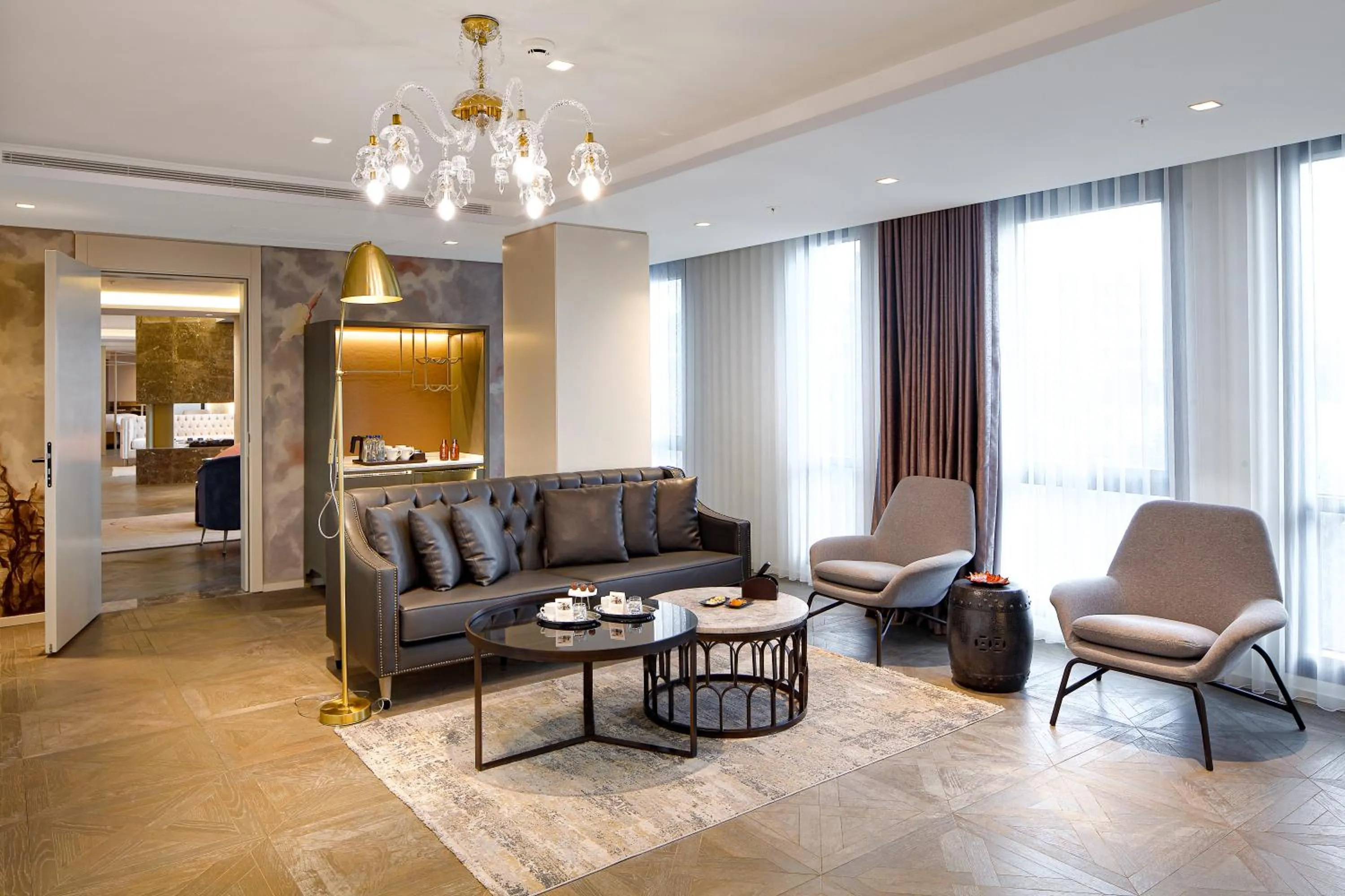 Living room in Wanda Vista Istanbul