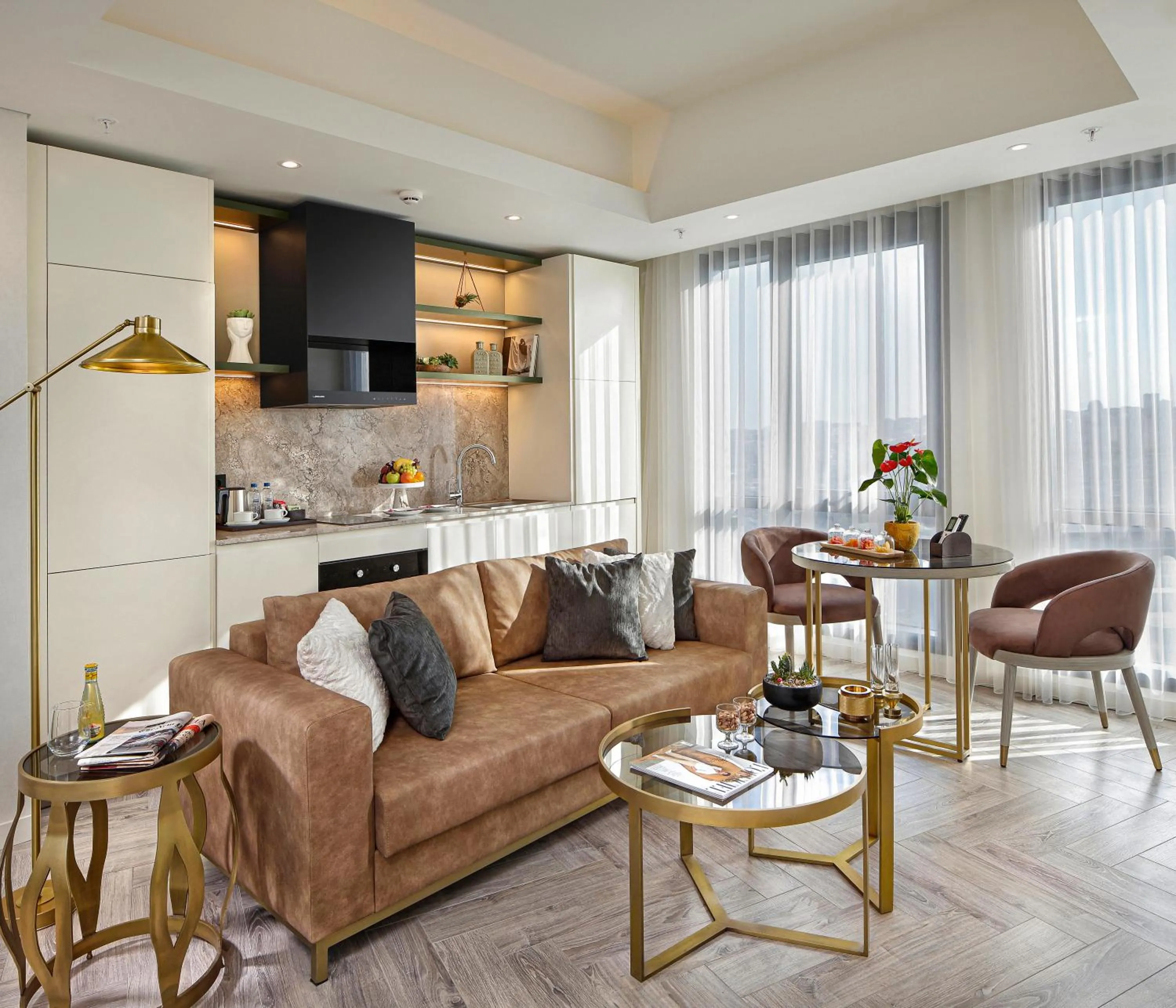 Seating area in Wanda Vista Istanbul