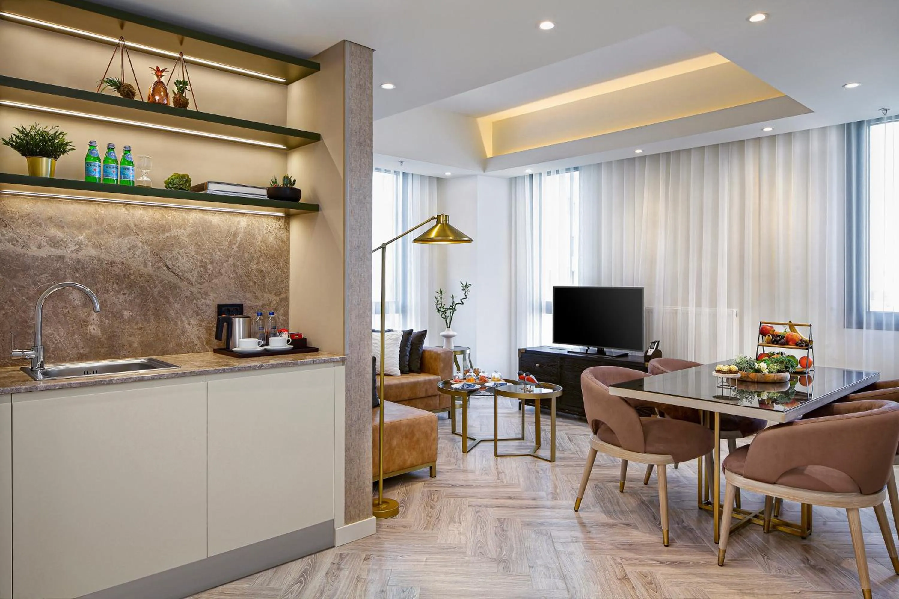 Seating area in Wanda Vista Istanbul