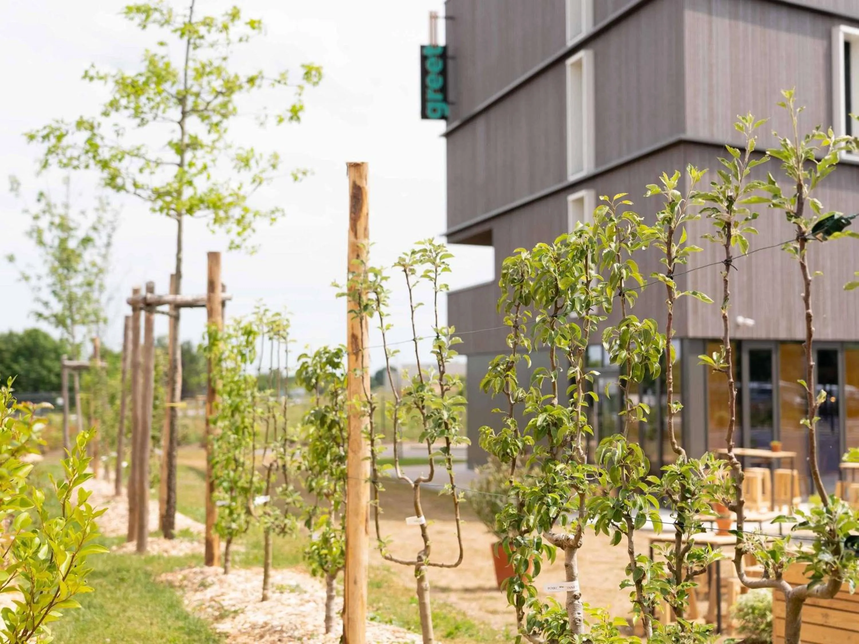 Property building in greet Hotel Rennes Pace