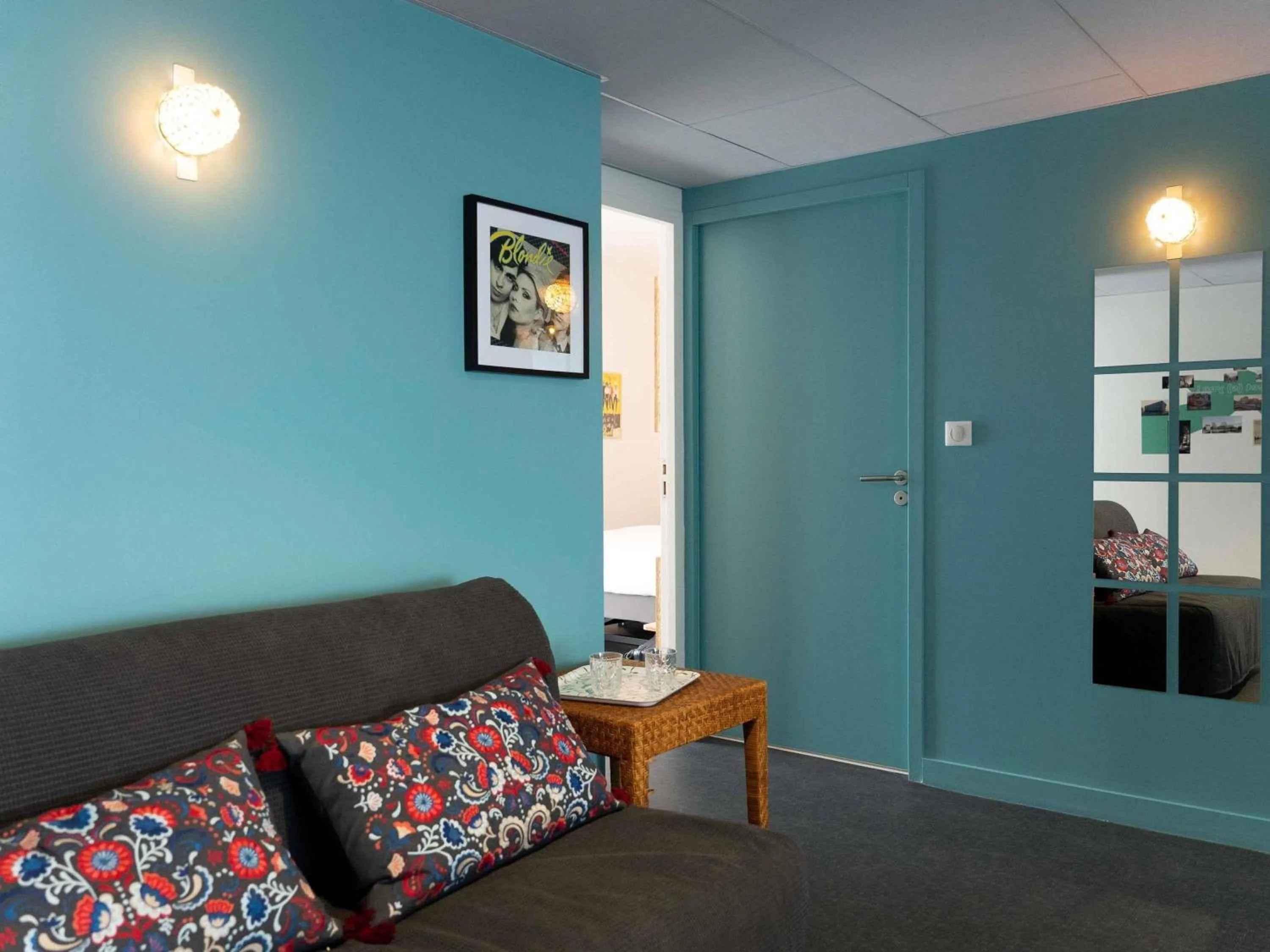 Bedroom in greet Hotel Rennes Pace