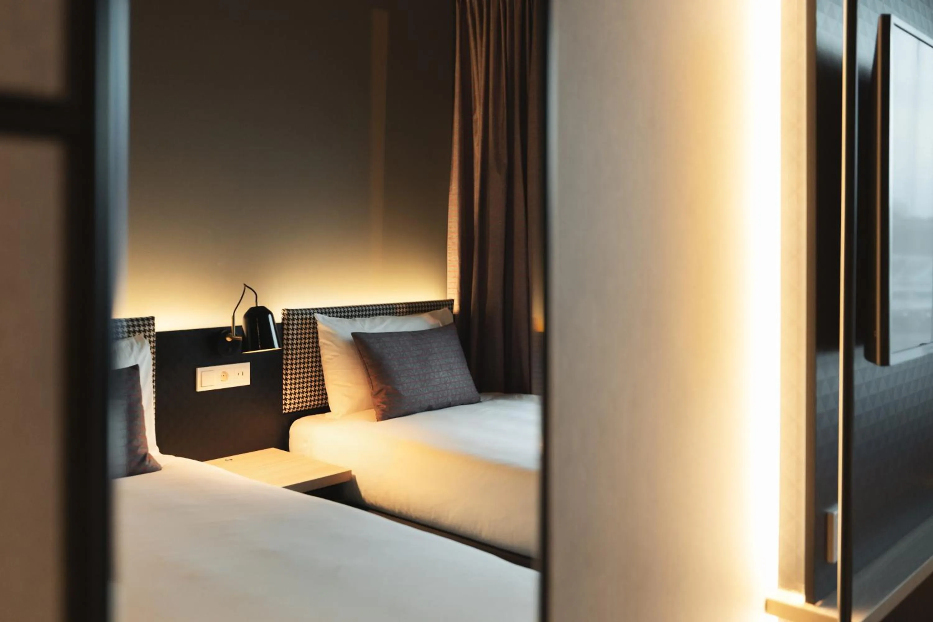 Decorative detail, Bed in ibis Styles Arnhem Centre