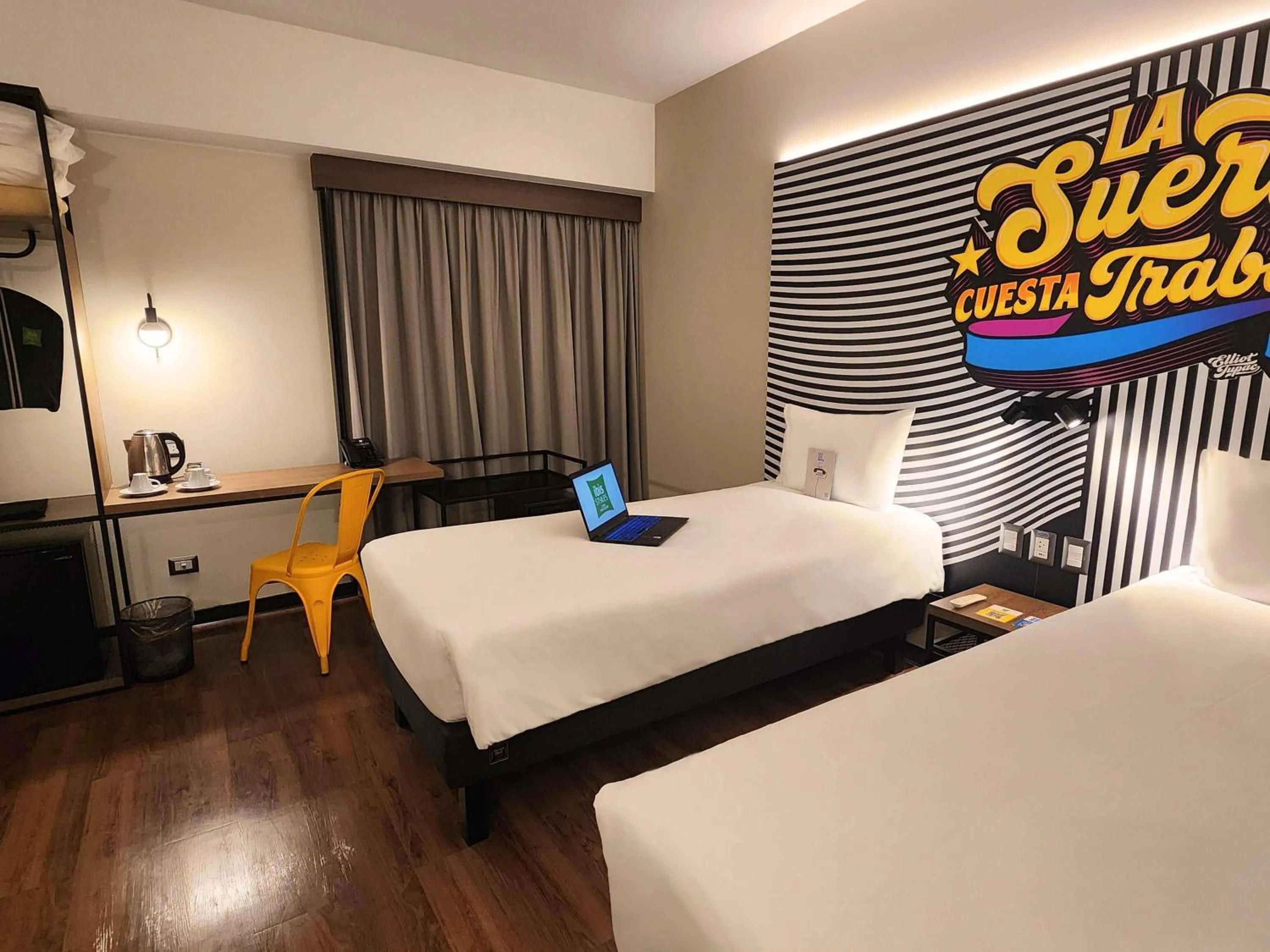 Bedroom, Bed in ibis styles Lima San Isidro