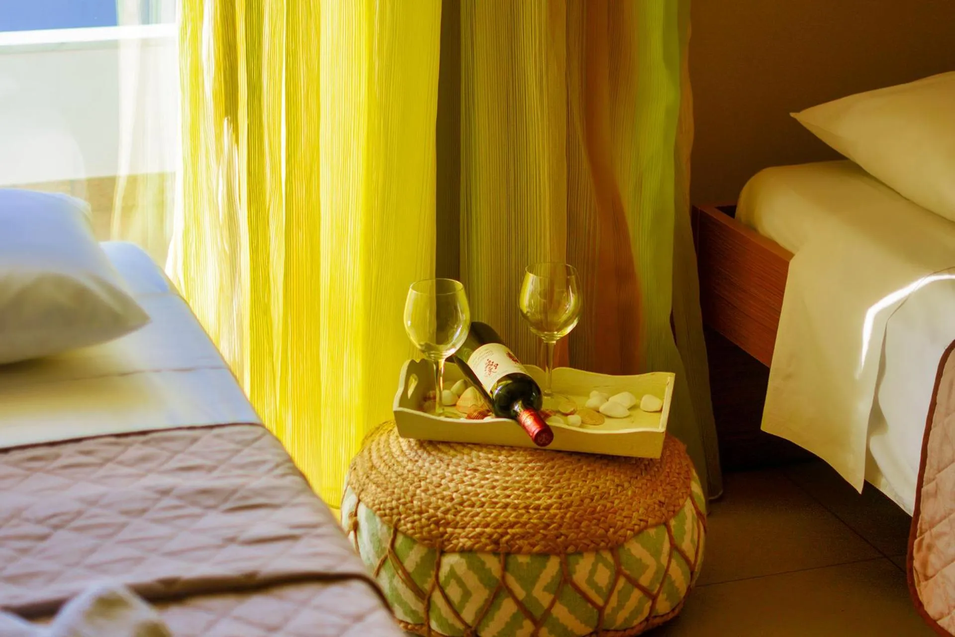 Decorative detail, Bed in Relax Hotel