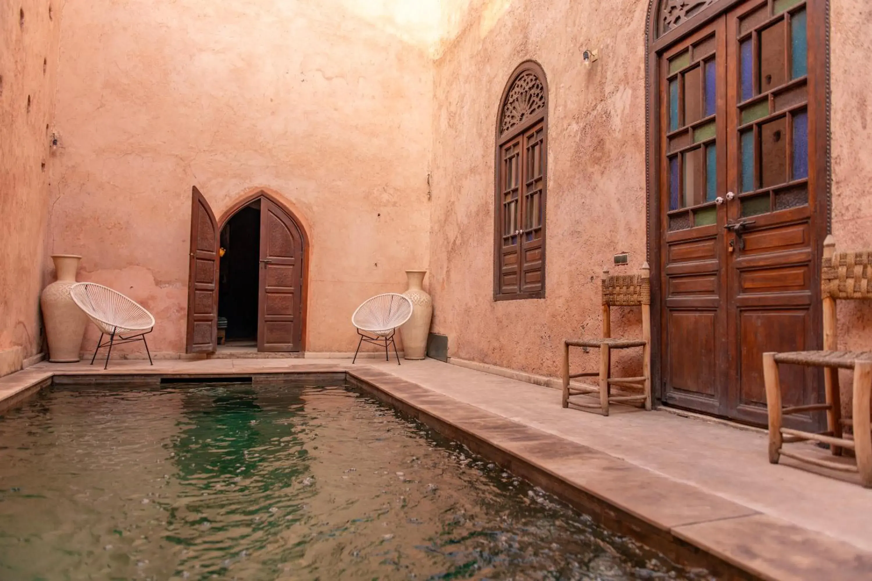 Swimming pool in Riad Ben Youssef Swimming pool in Riad Ben Youssef