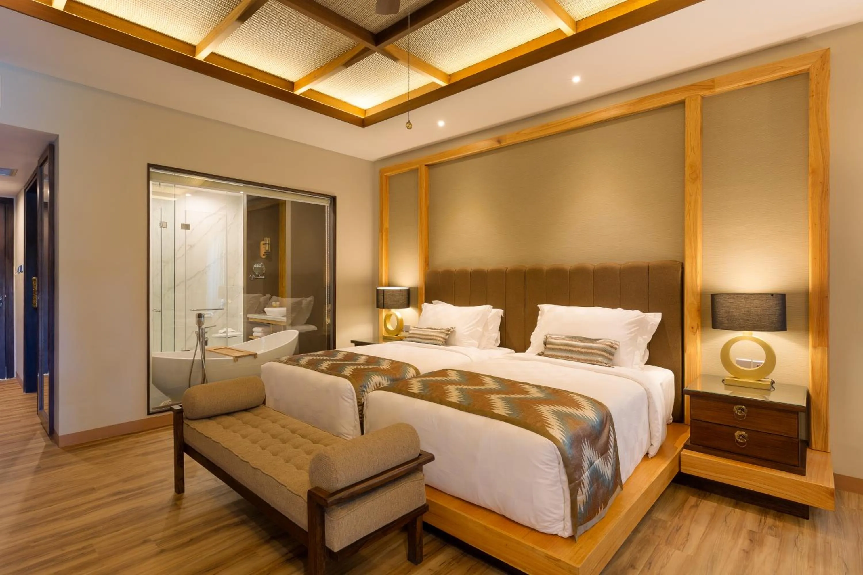 Bed in The Gantari Ubud Hotel & Villa