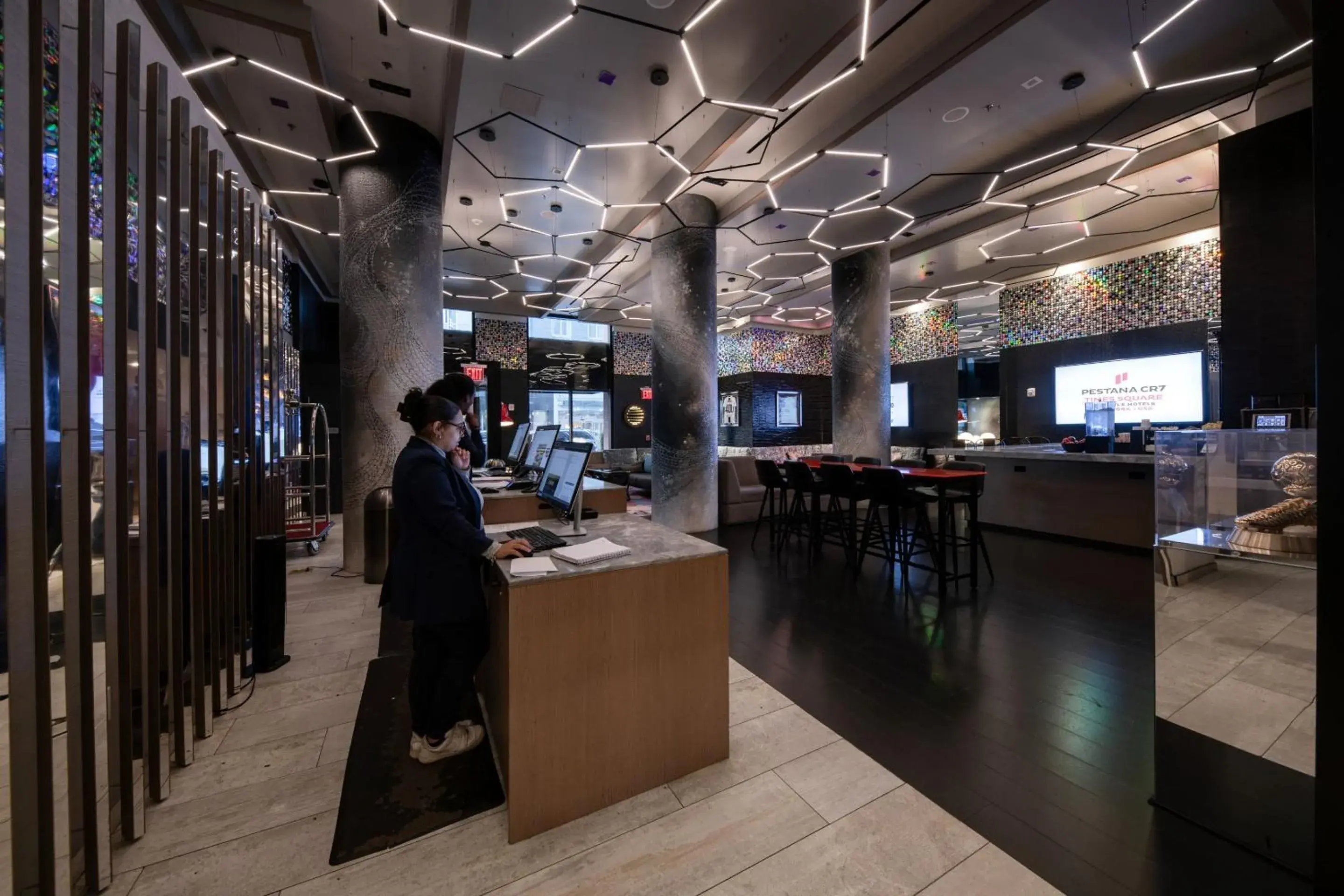 Lobby or reception in Pestana CR7 Times Square Lobby or reception in Pestana CR7 Times Square