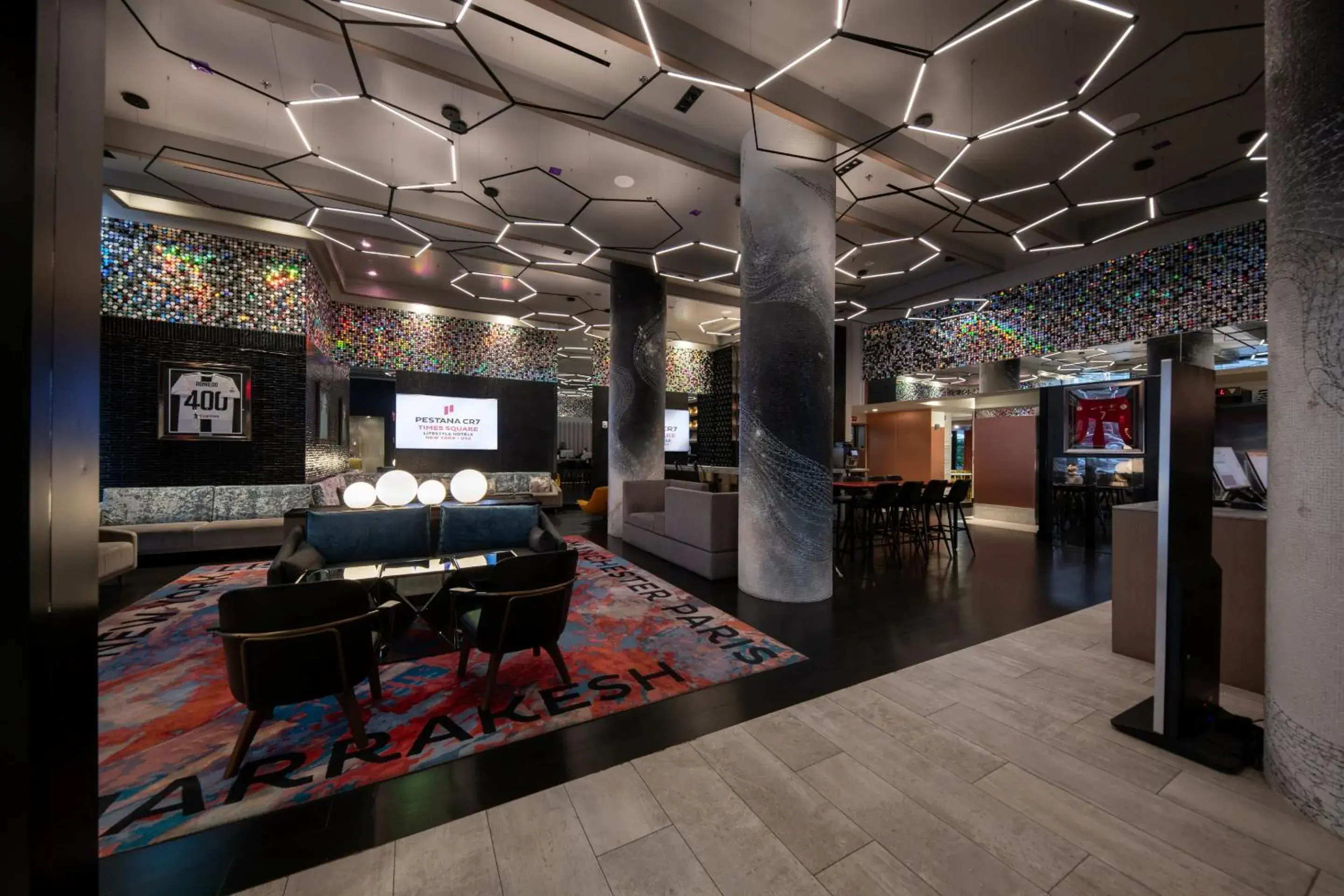 Lobby or reception in Pestana CR7 Times Square Lobby or reception in Pestana CR7 Times Square