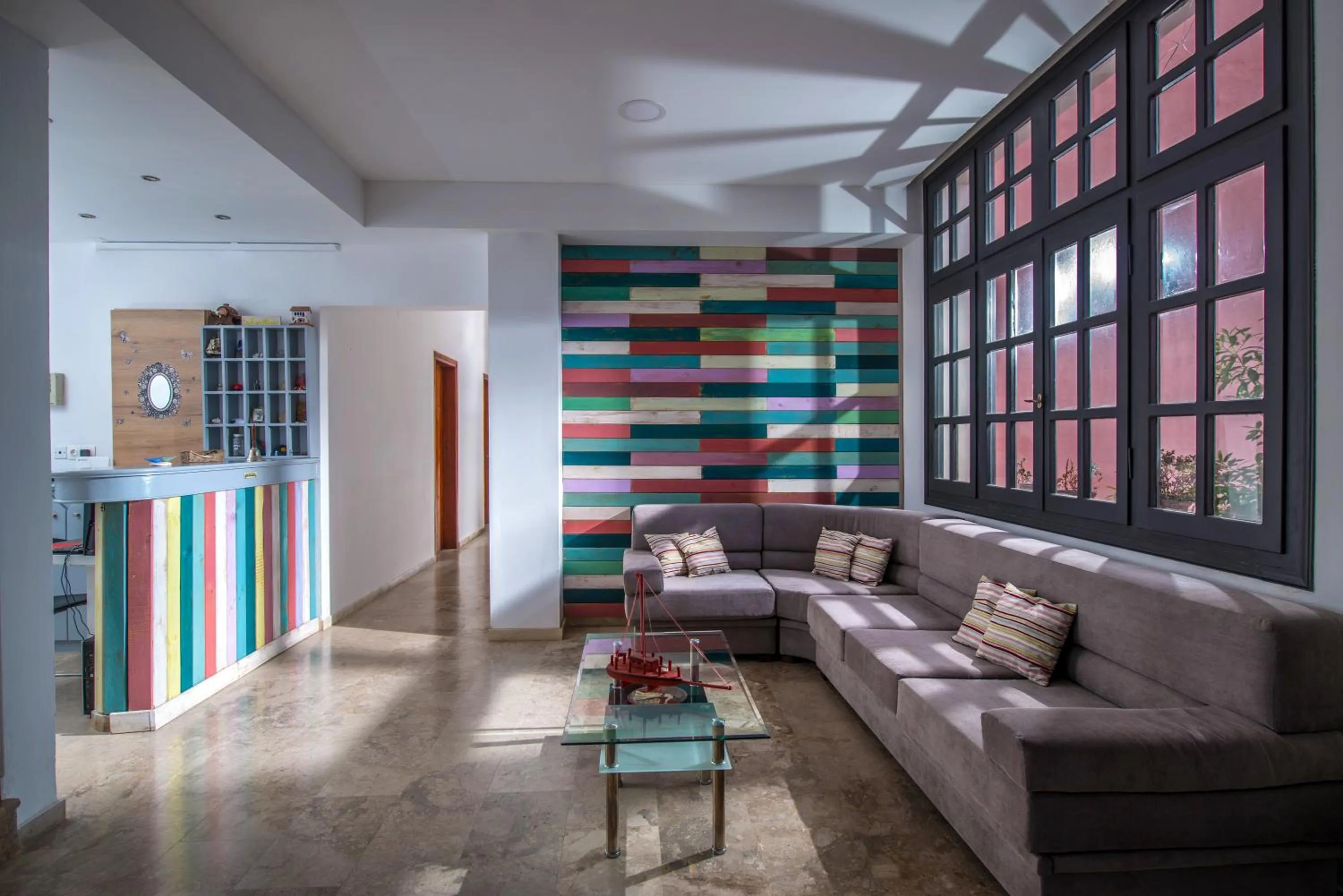 Lobby or reception in Anemos Inn by Estia