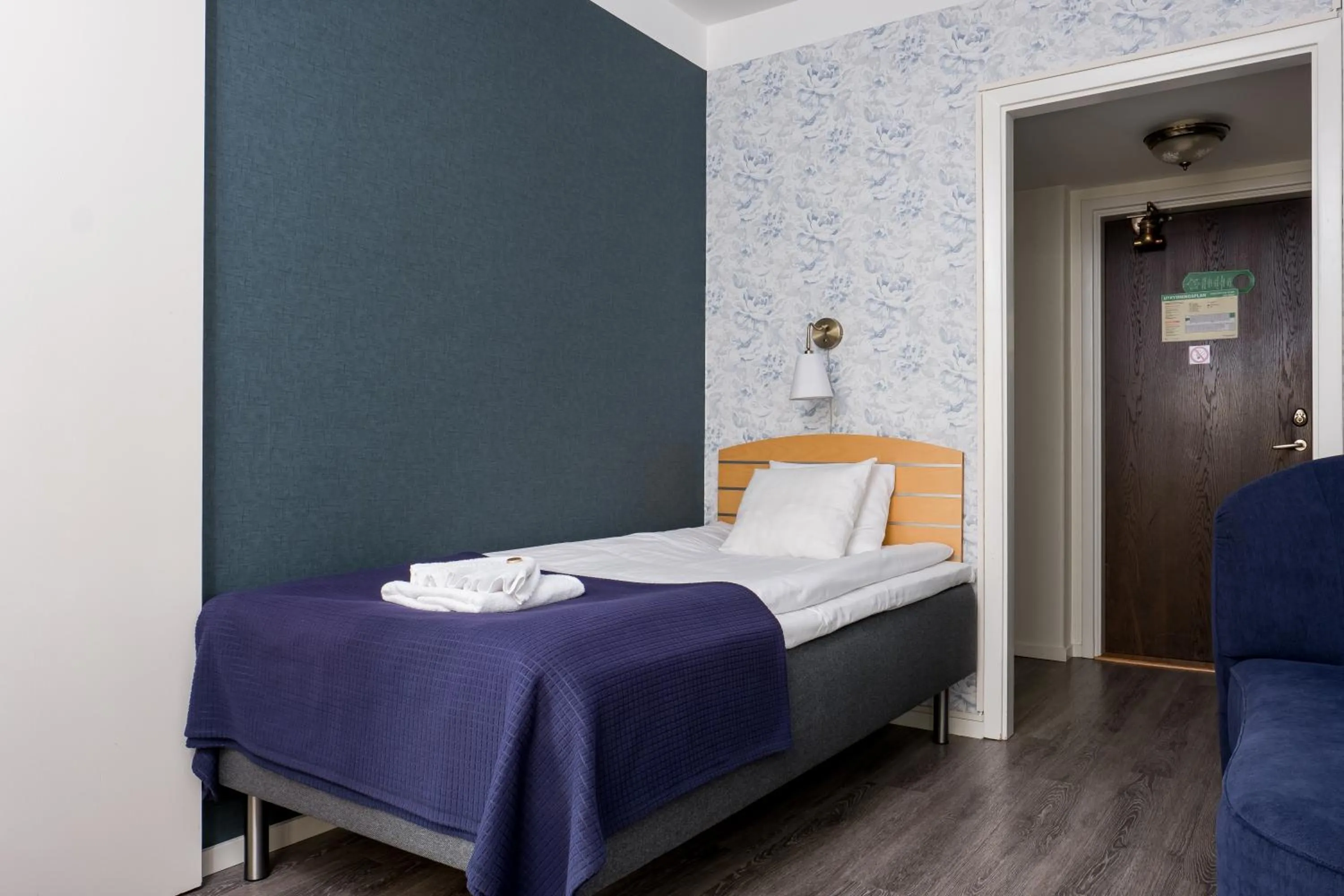 Bed in Hotel Vännäs