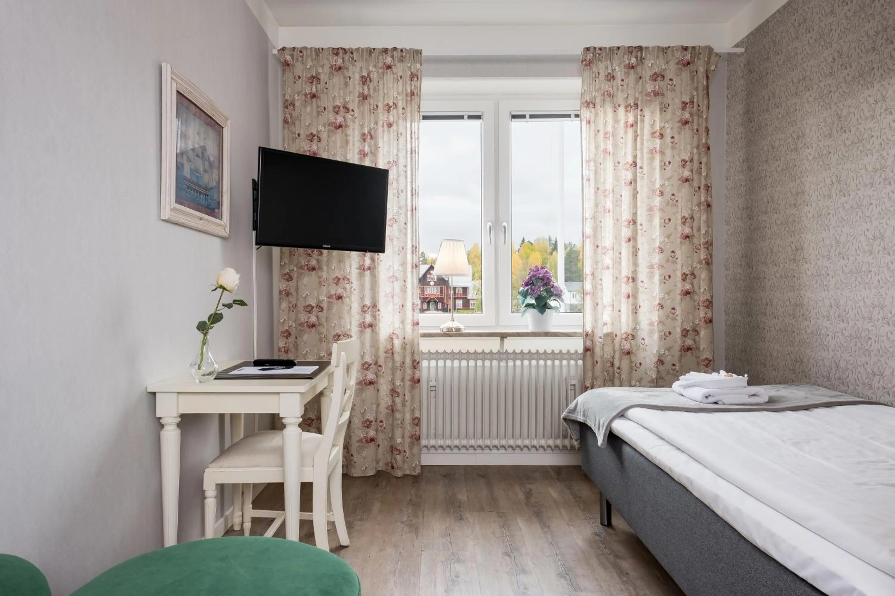 Bed in Hotel Vännäs