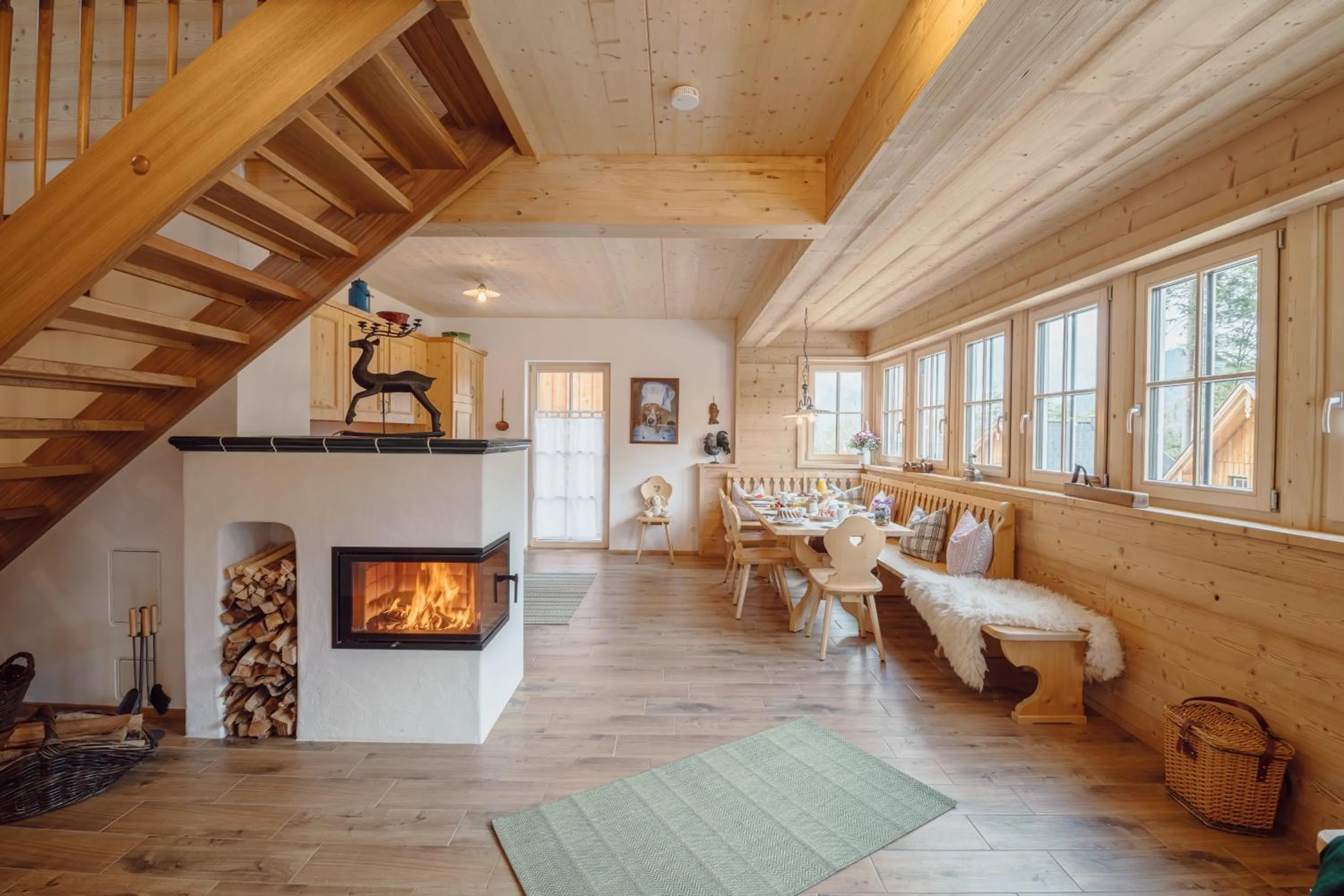 Living room in Narzissendorf Zloam - Ferien & Abenteuer am Grundlsee