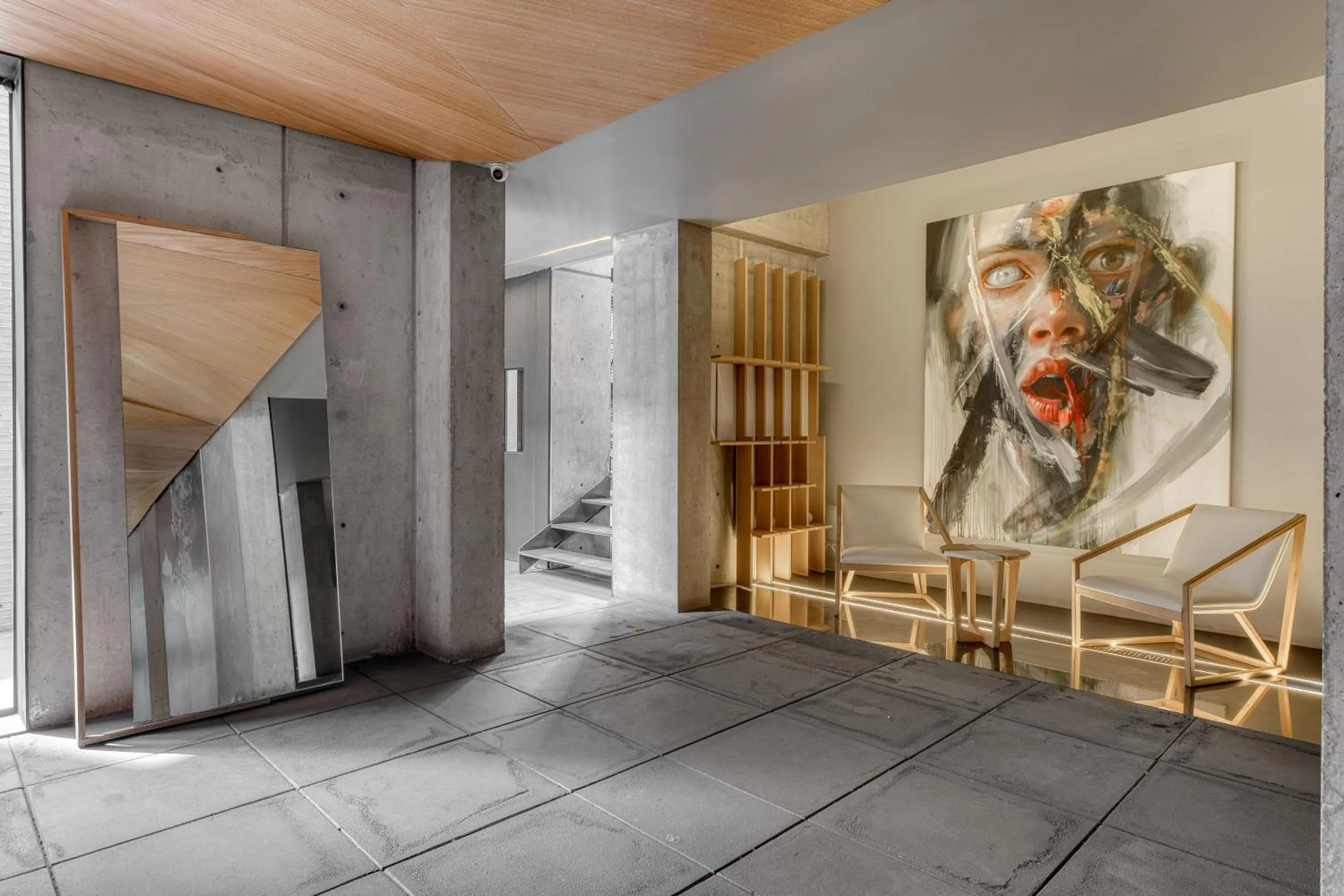 Seating area in Boga Mexico City by Lumina