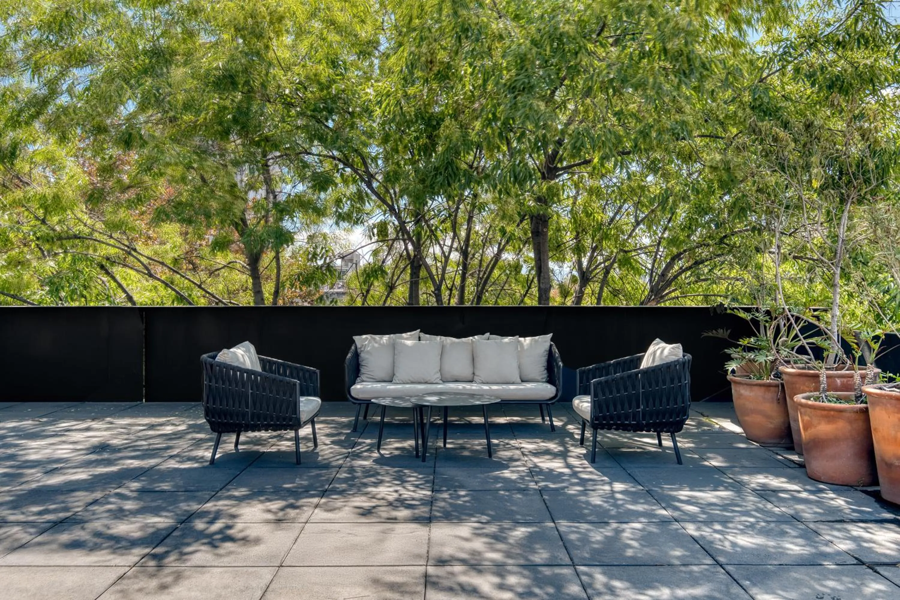 Balcony/Terrace in Boga Mexico City by Lumina