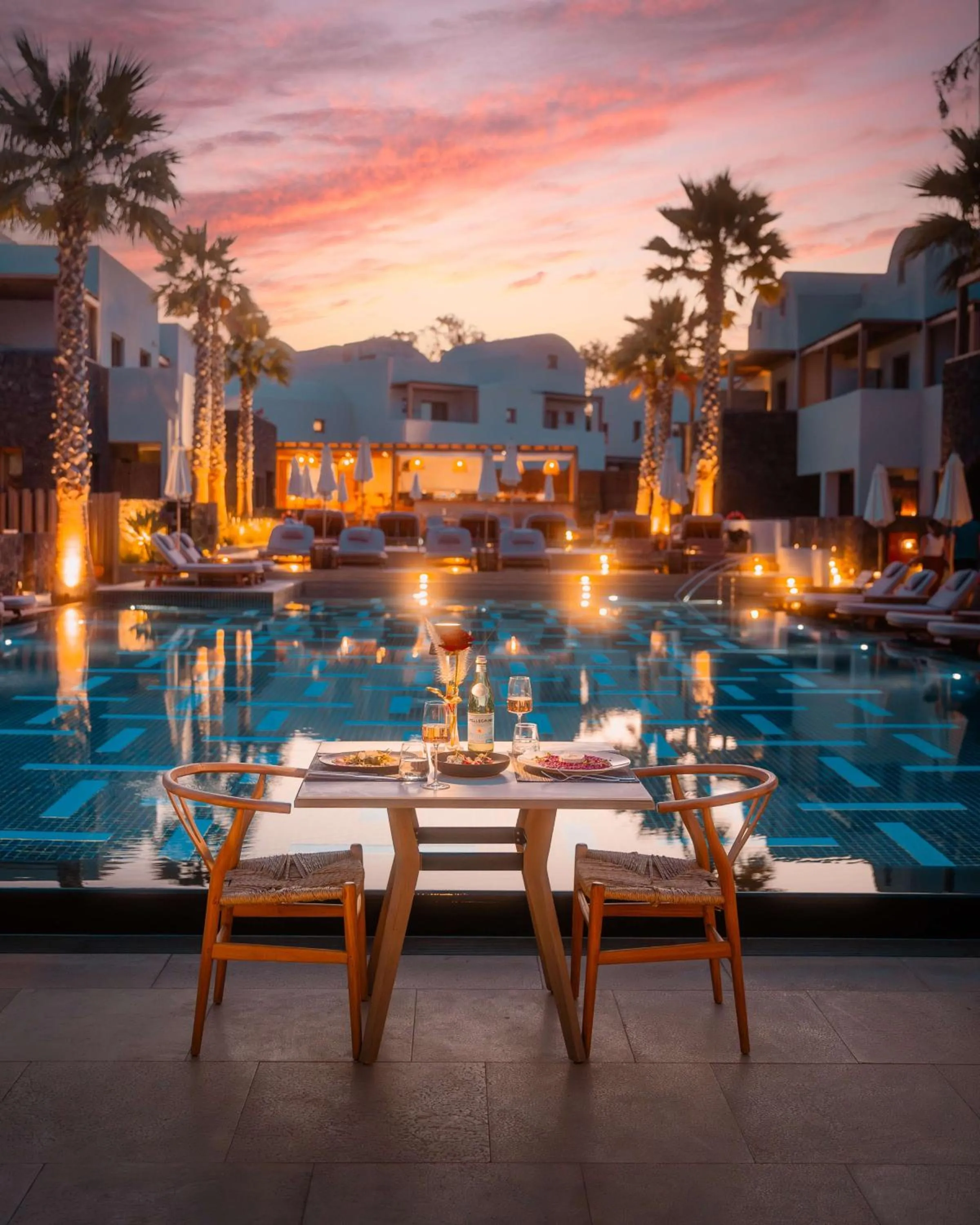 Food and drinks in Radisson Blu Zaffron Resort, Santorini