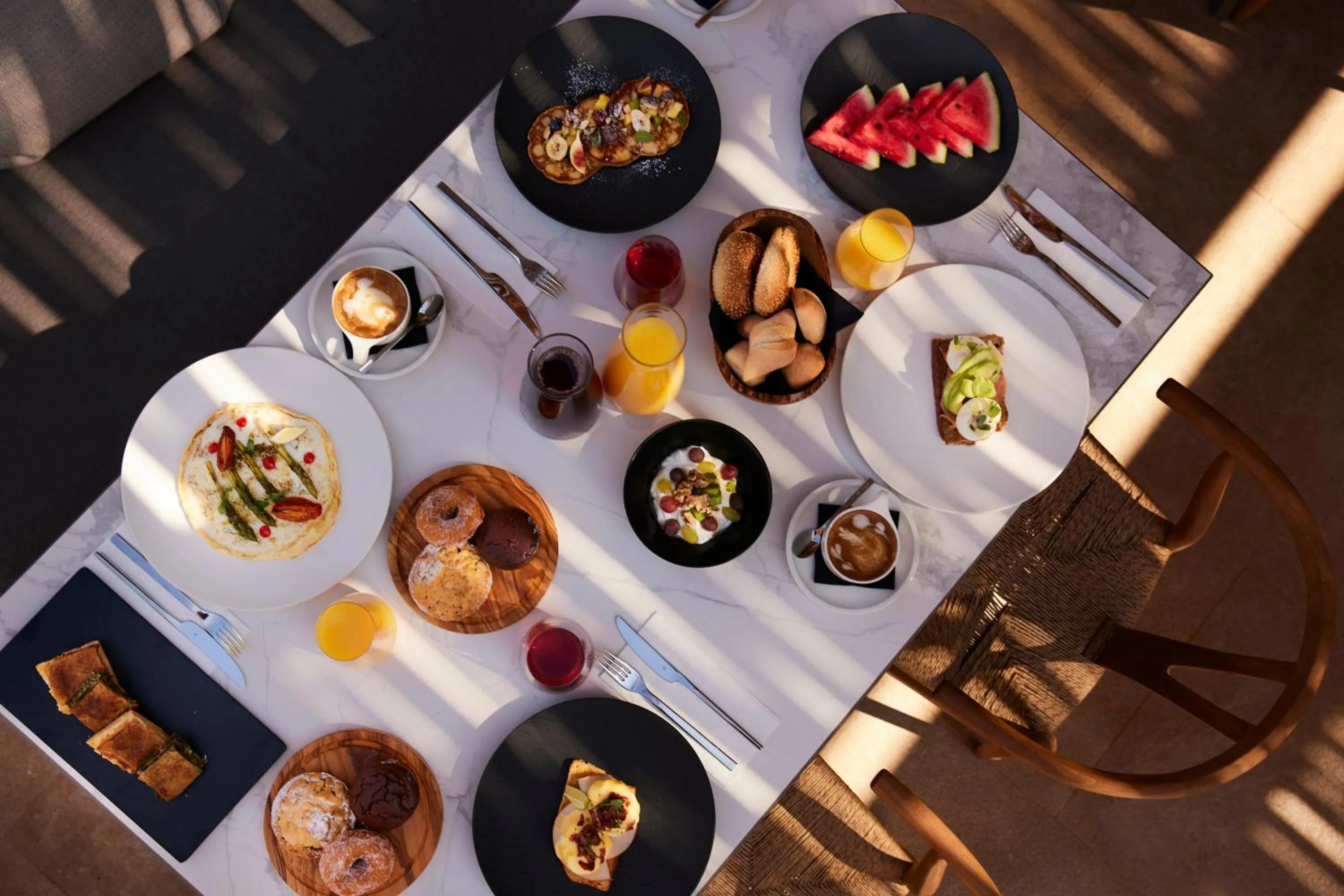 Breakfast in Radisson Blu Zaffron Resort, Santorini