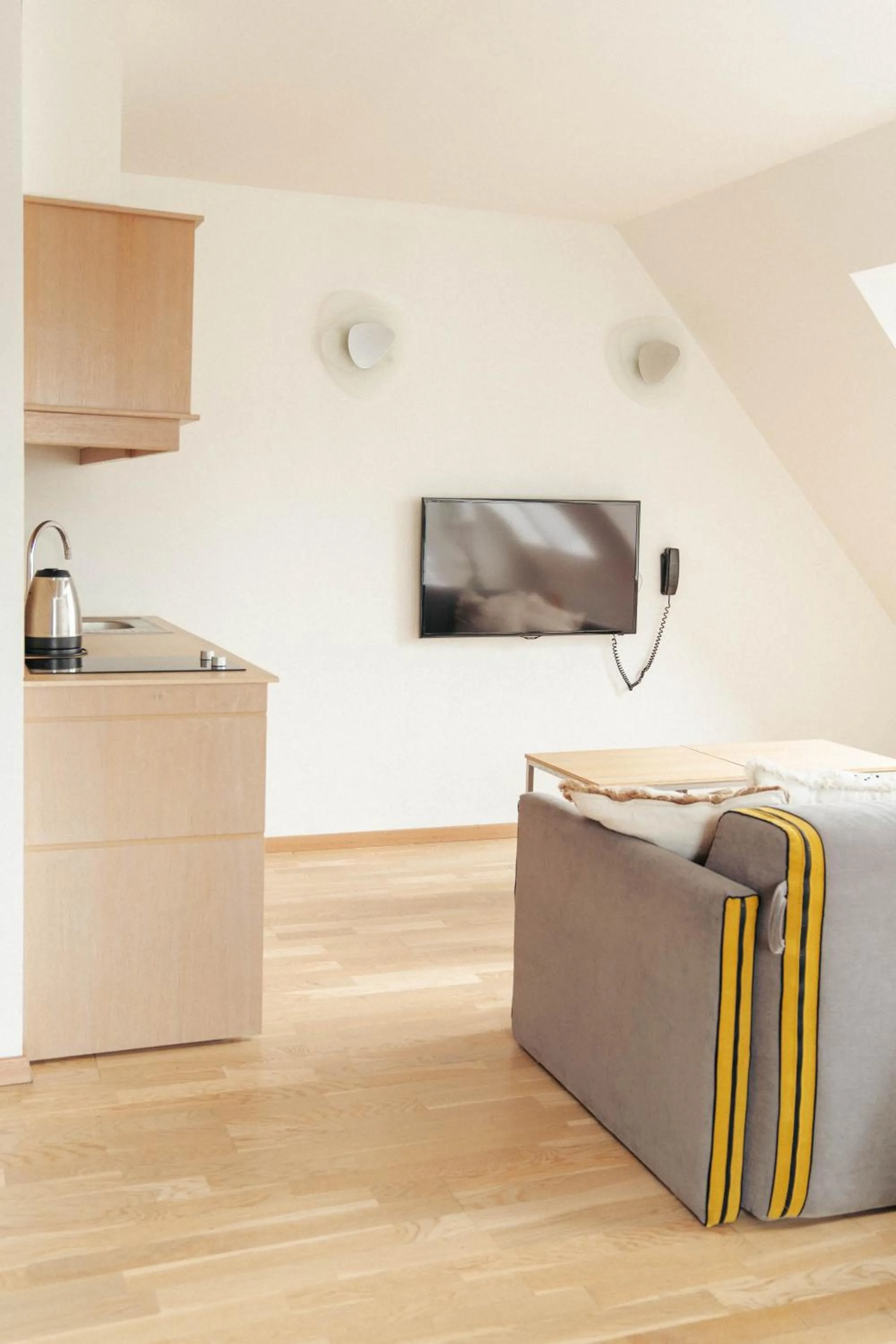 Kitchen or kitchenette in Mana Suites & Sea SPA