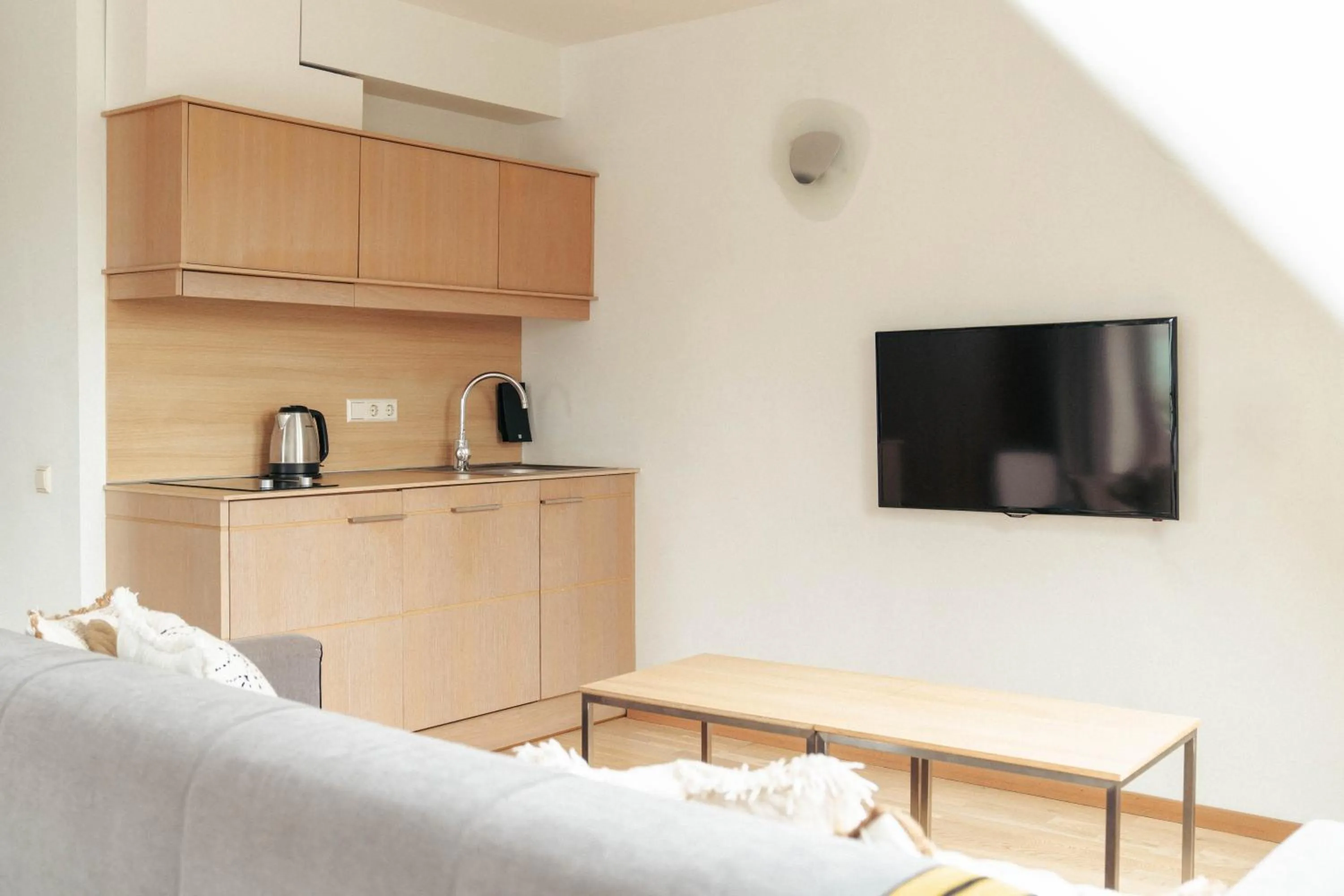 Kitchen or kitchenette in Mana Suites & Sea SPA