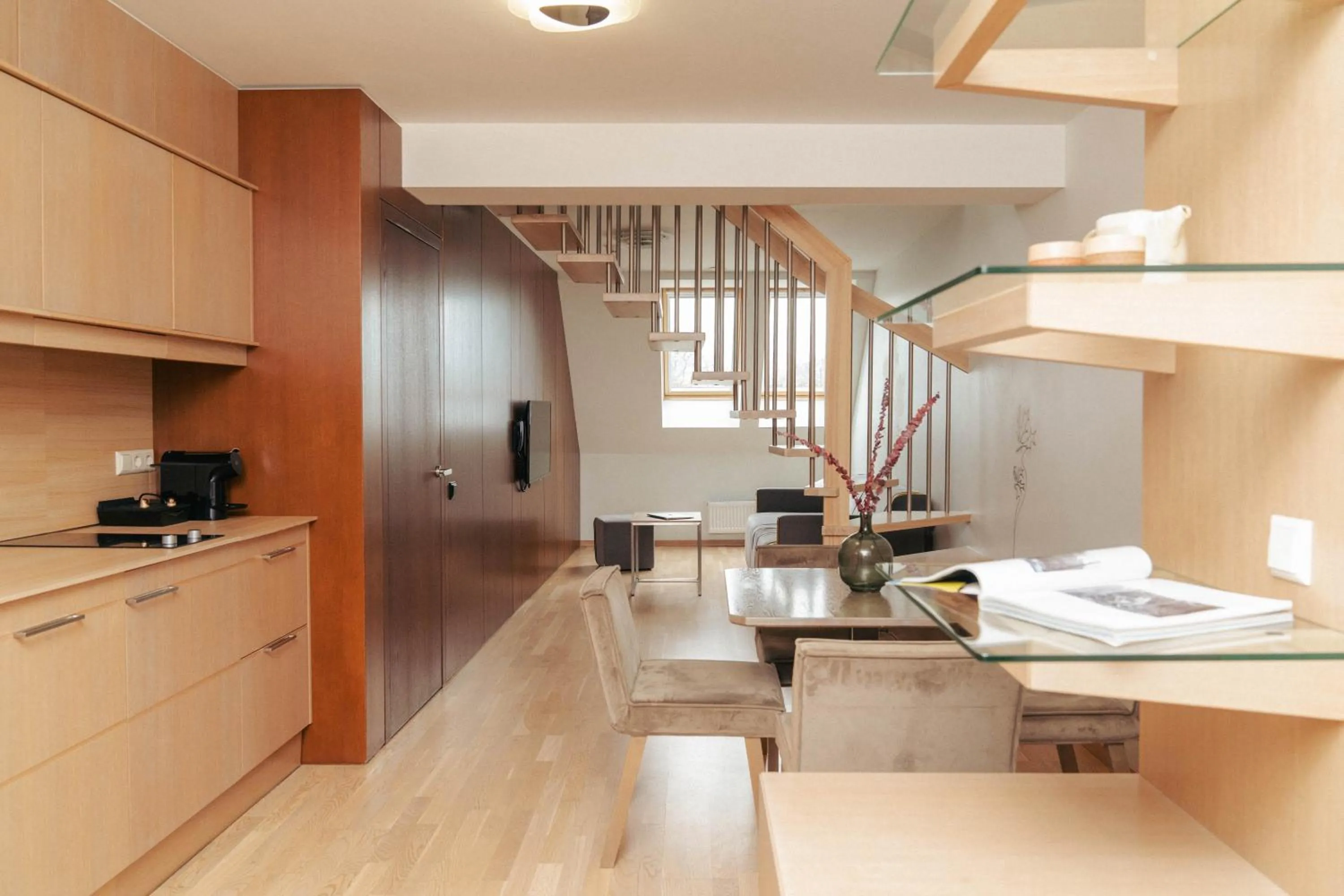 Kitchen or kitchenette in Mana Suites & Sea SPA