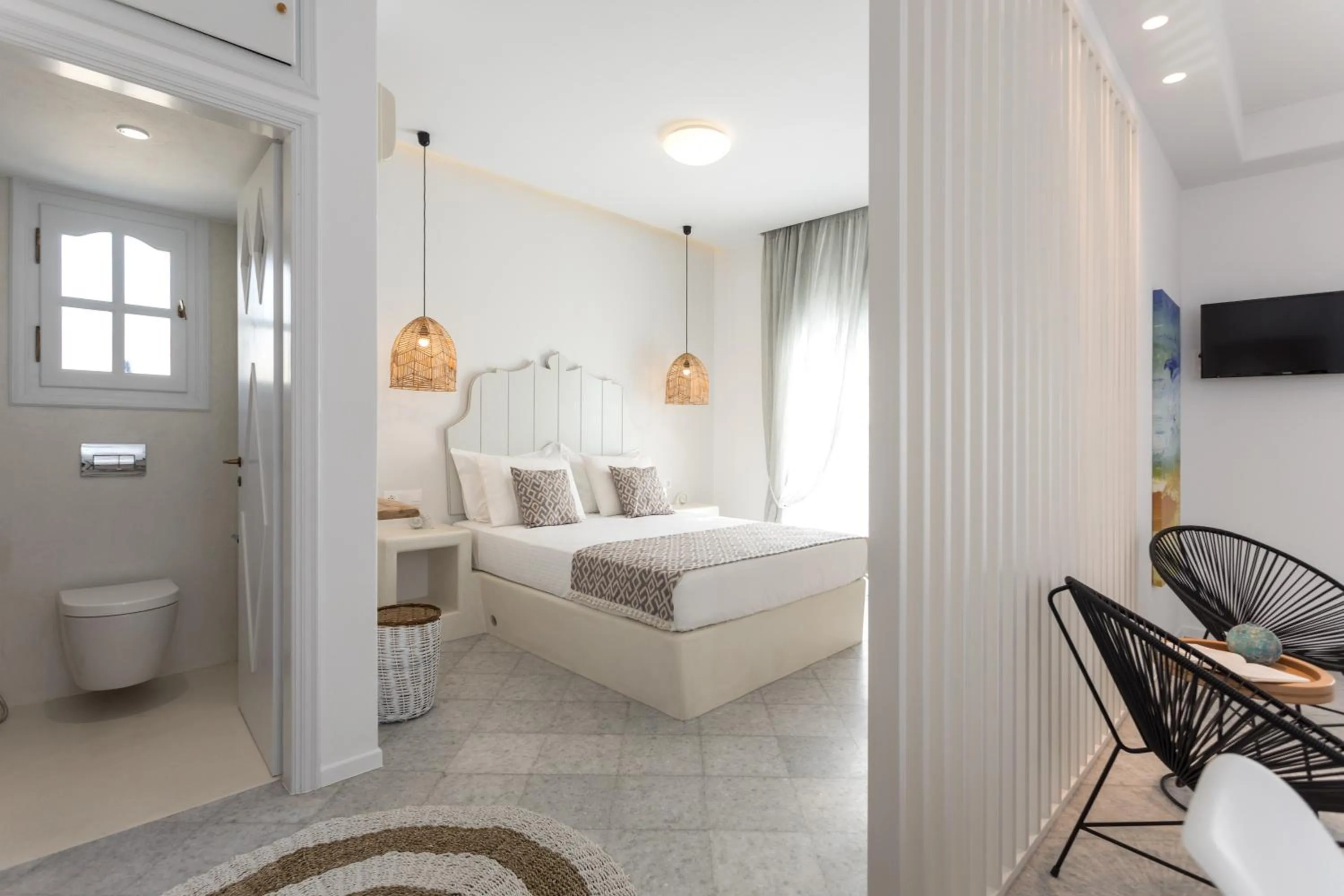 Toilet, Bed in Aeolos Villas Sustainable Living