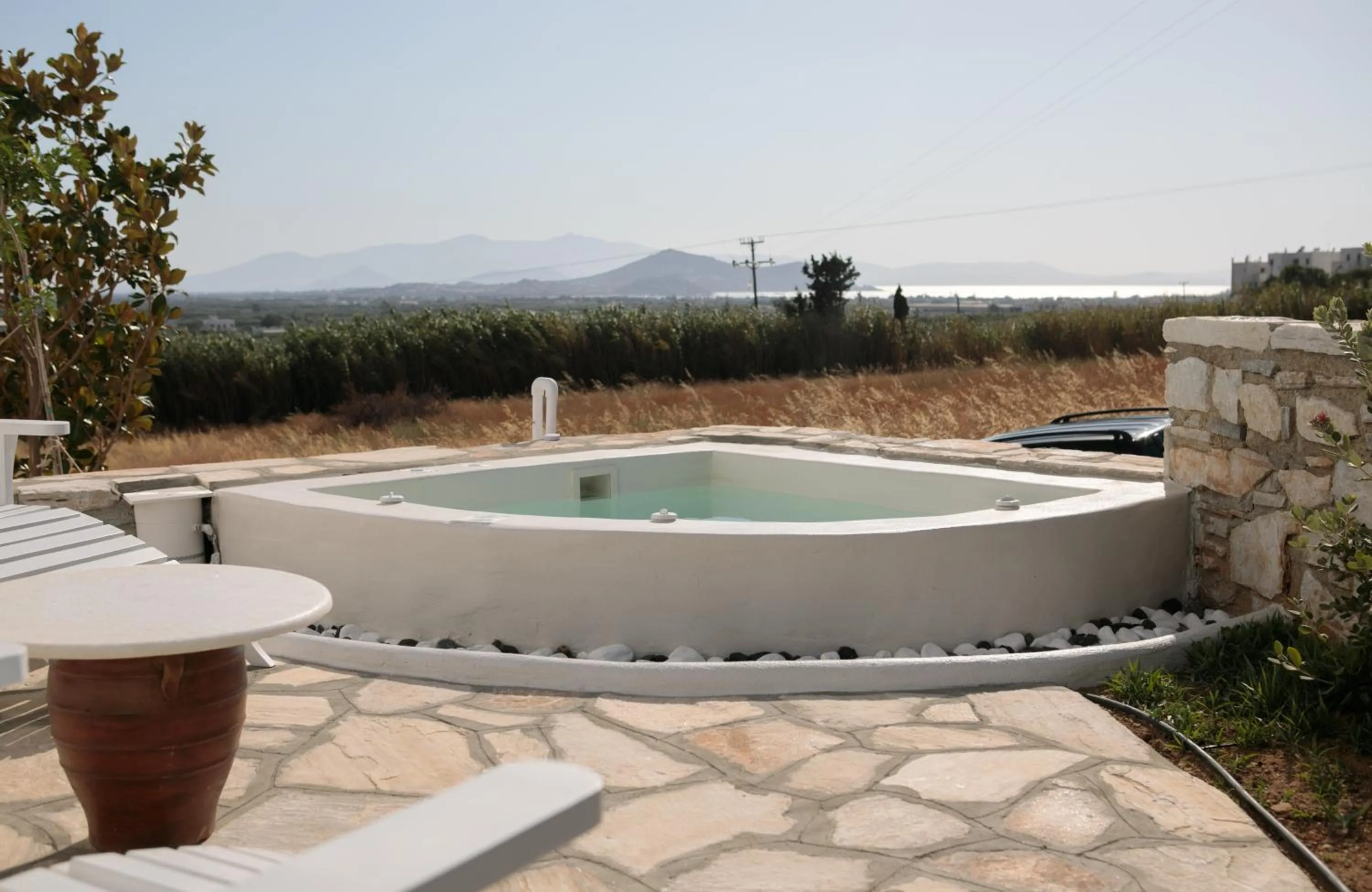 Hot Tub in Aeolos Villas Sustainable Living