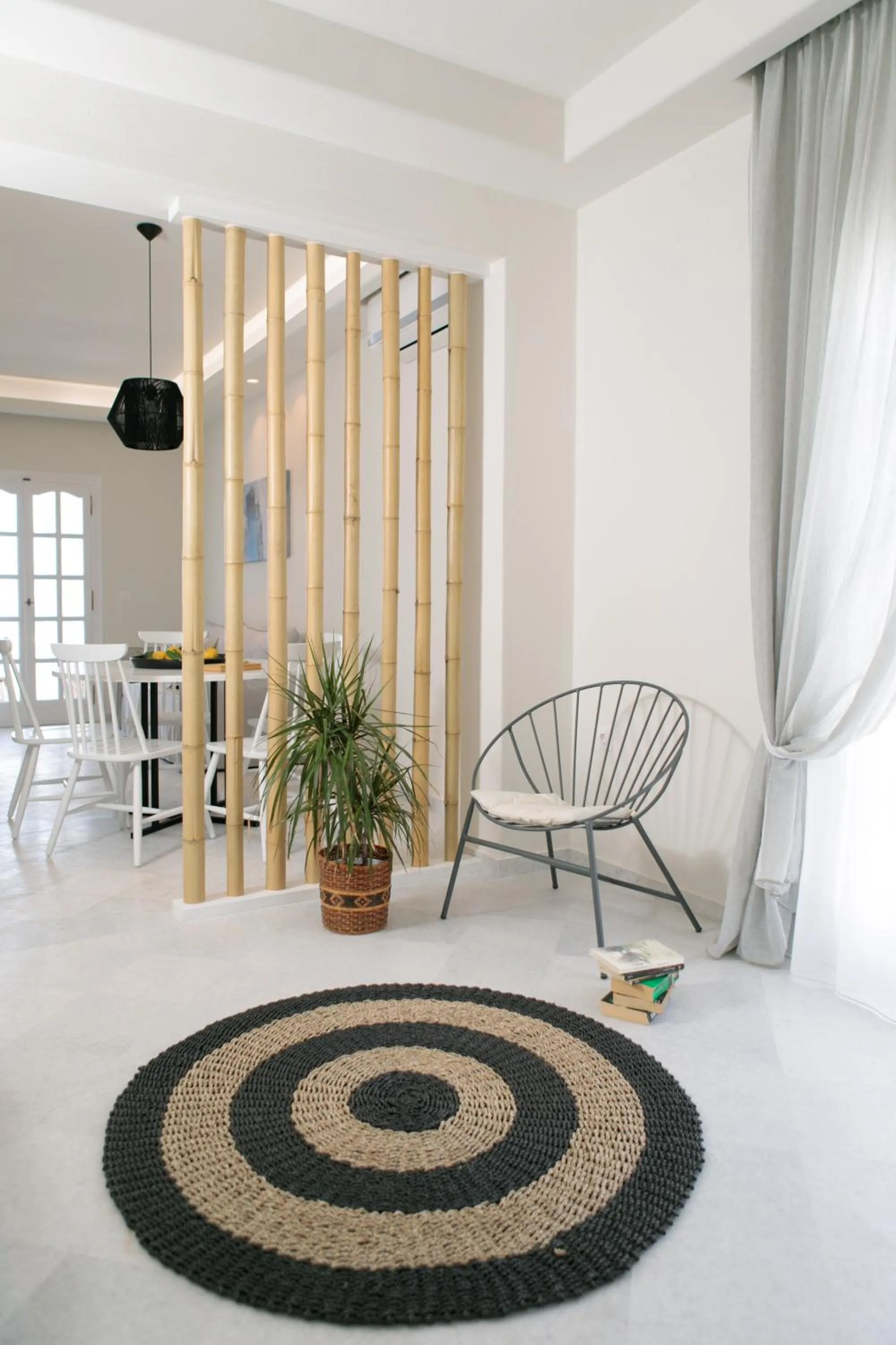 Seating area in Aeolos Villas Sustainable Living