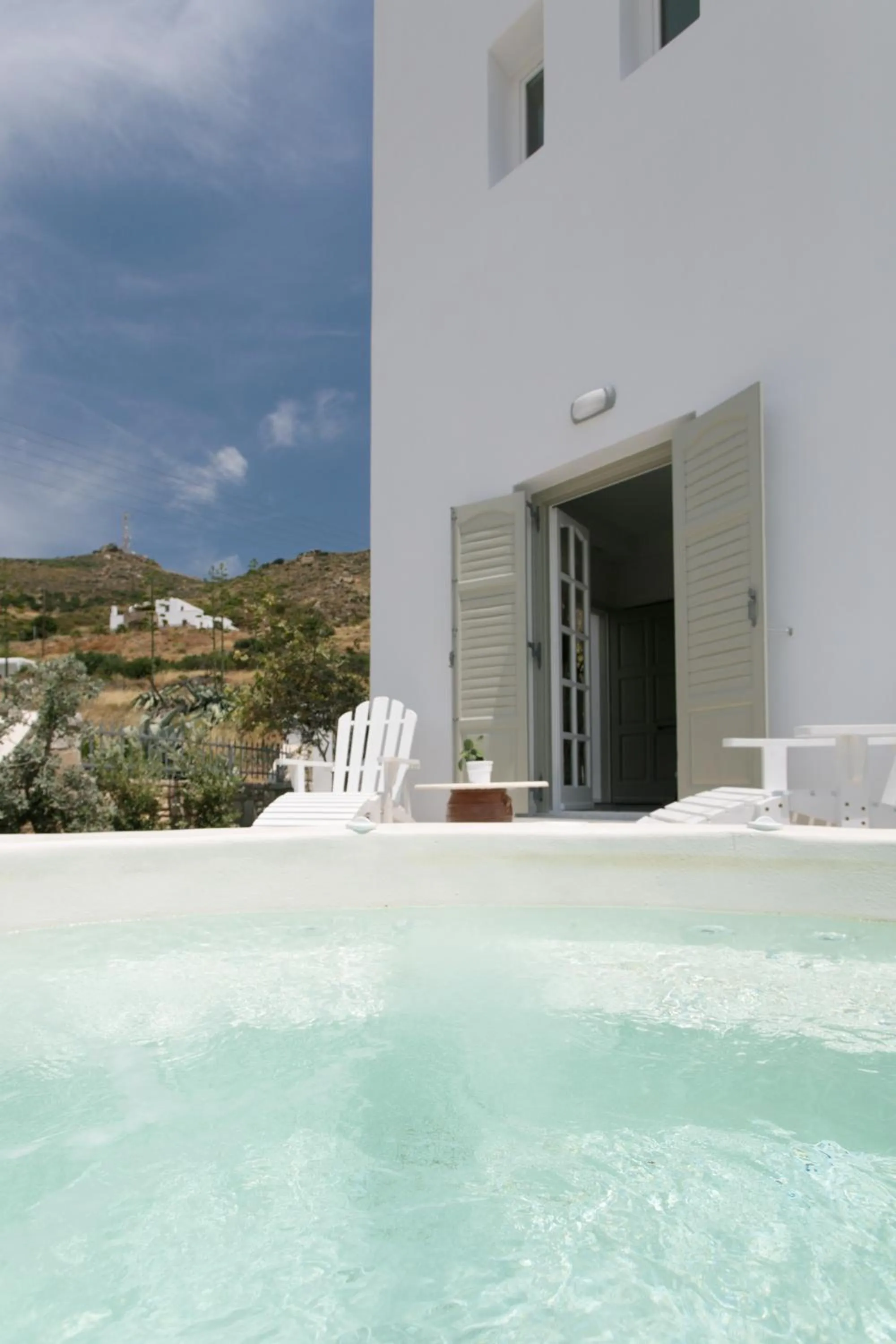 Hot Tub in Aeolos Villas Sustainable Living