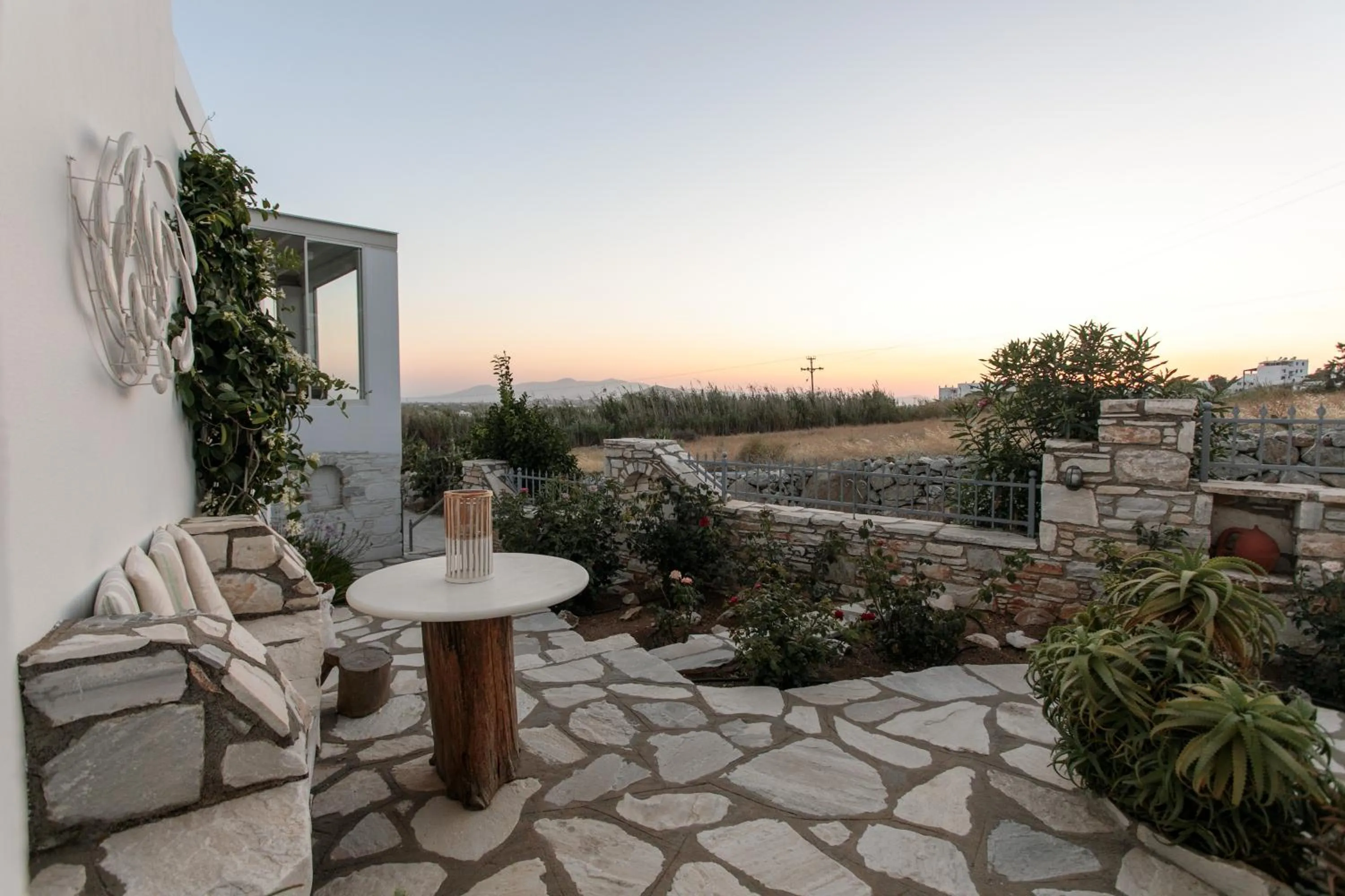Garden in Aeolos Villas Sustainable Living