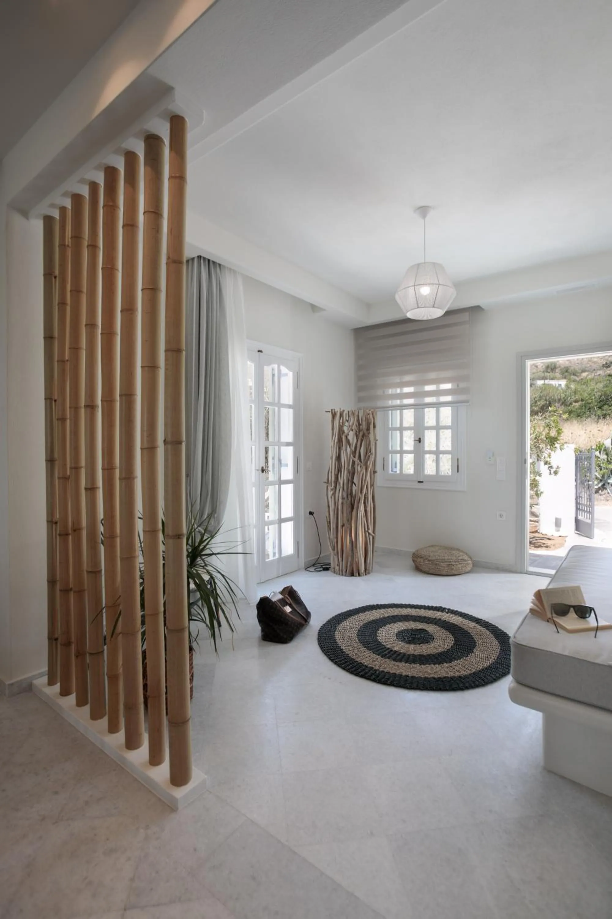 Seating area in Aeolos Villas Sustainable Living