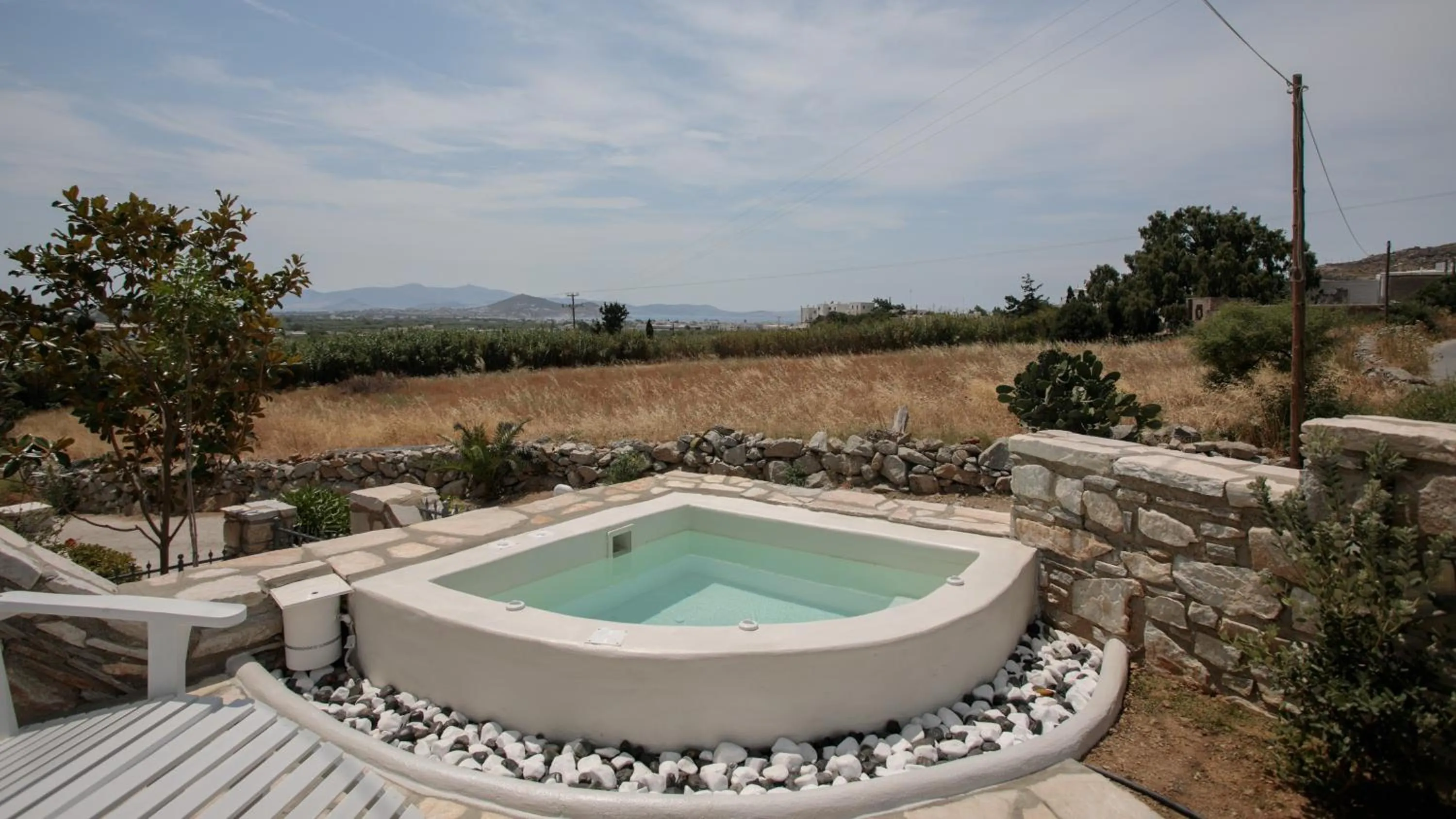 Hot Tub in Aeolos Villas Sustainable Living