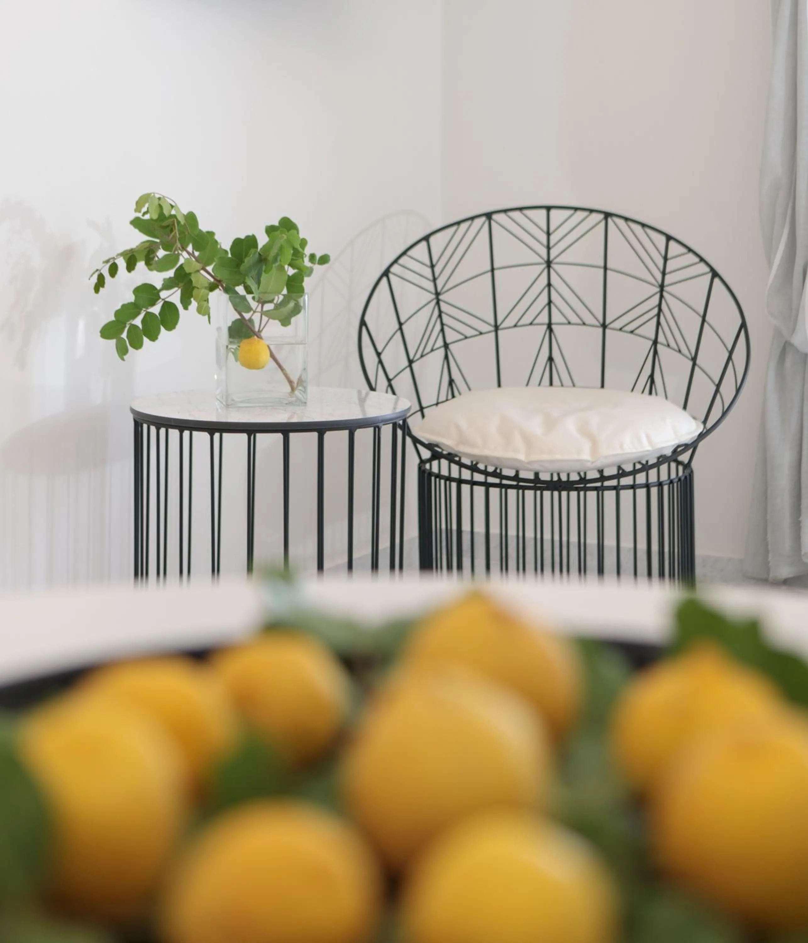 Seating area in Aeolos Villas Sustainable Living