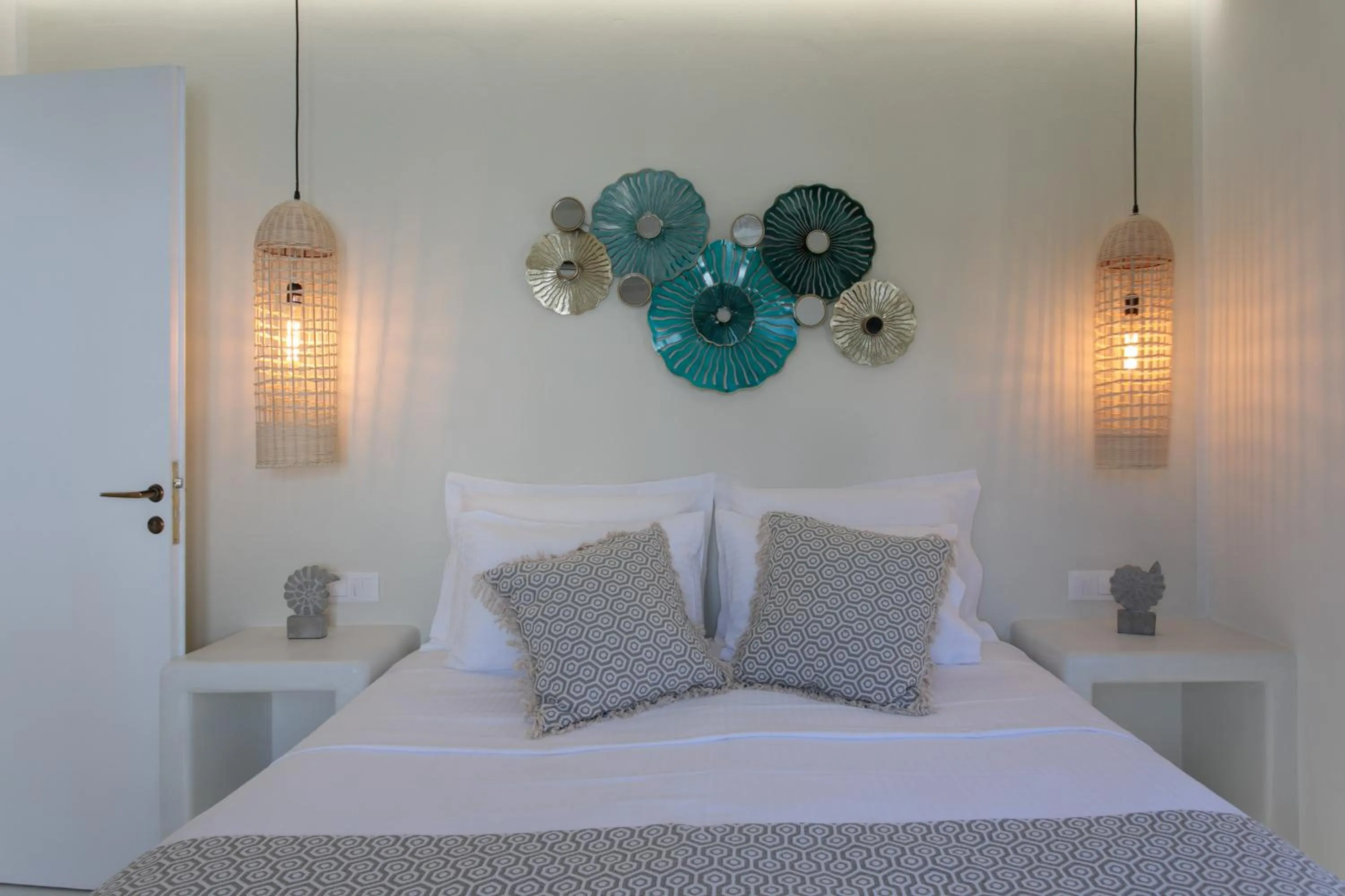 Bed in Aeolos Villas Sustainable Living