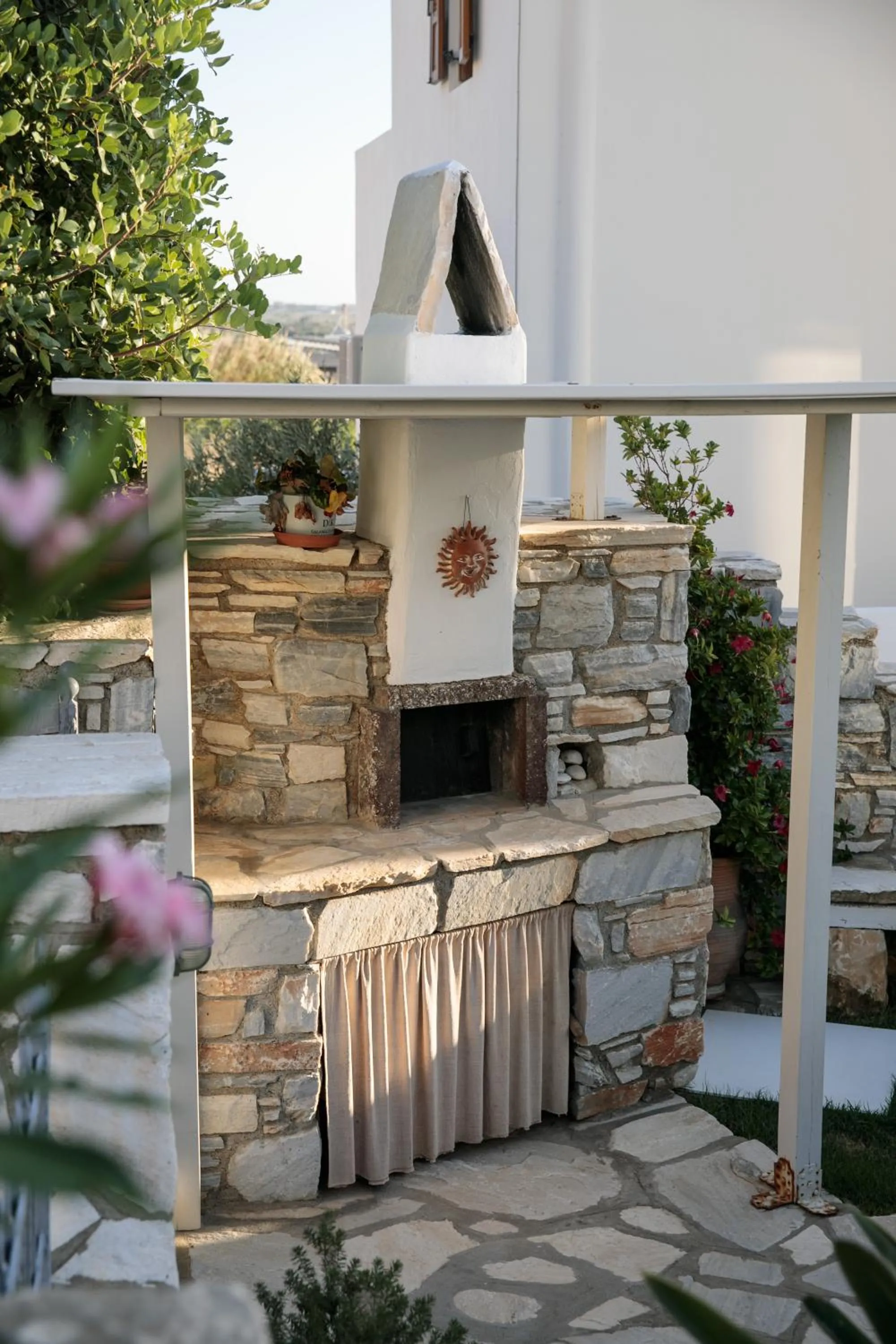 BBQ facilities in Aeolos Villas Sustainable Living