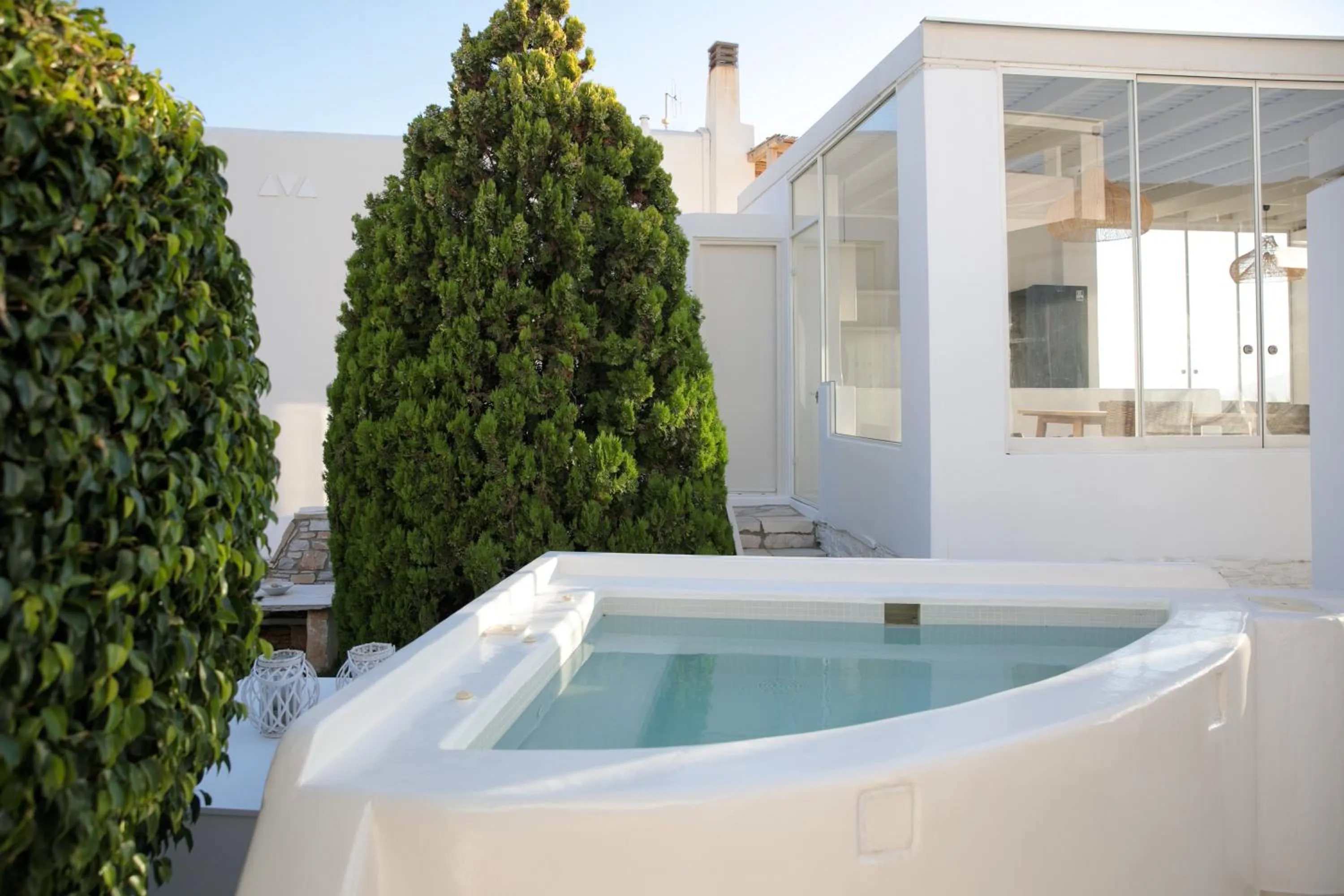 Hot Tub in Aeolos Villas Sustainable Living