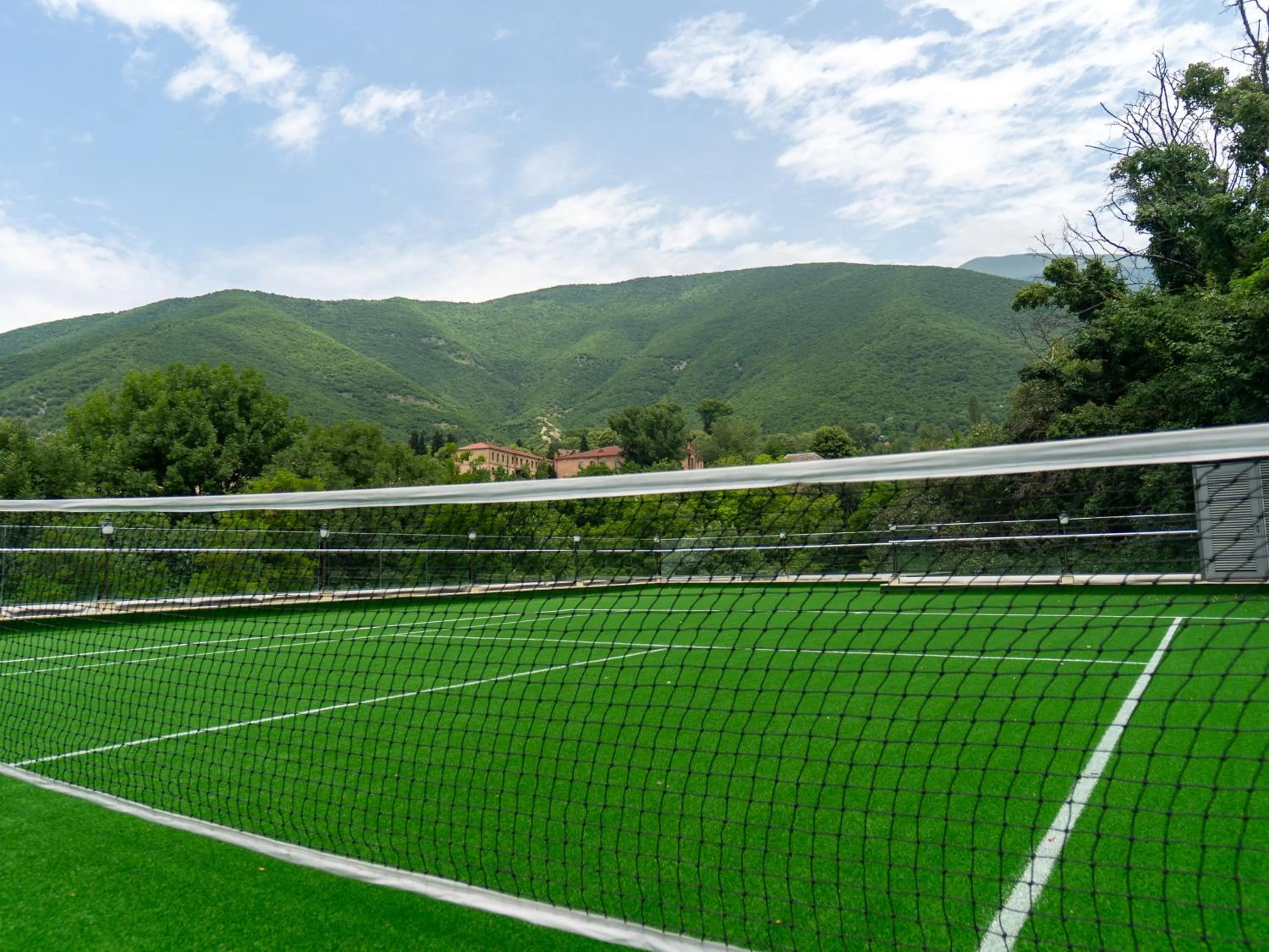 Tennis court in Sheki Palace Hotel