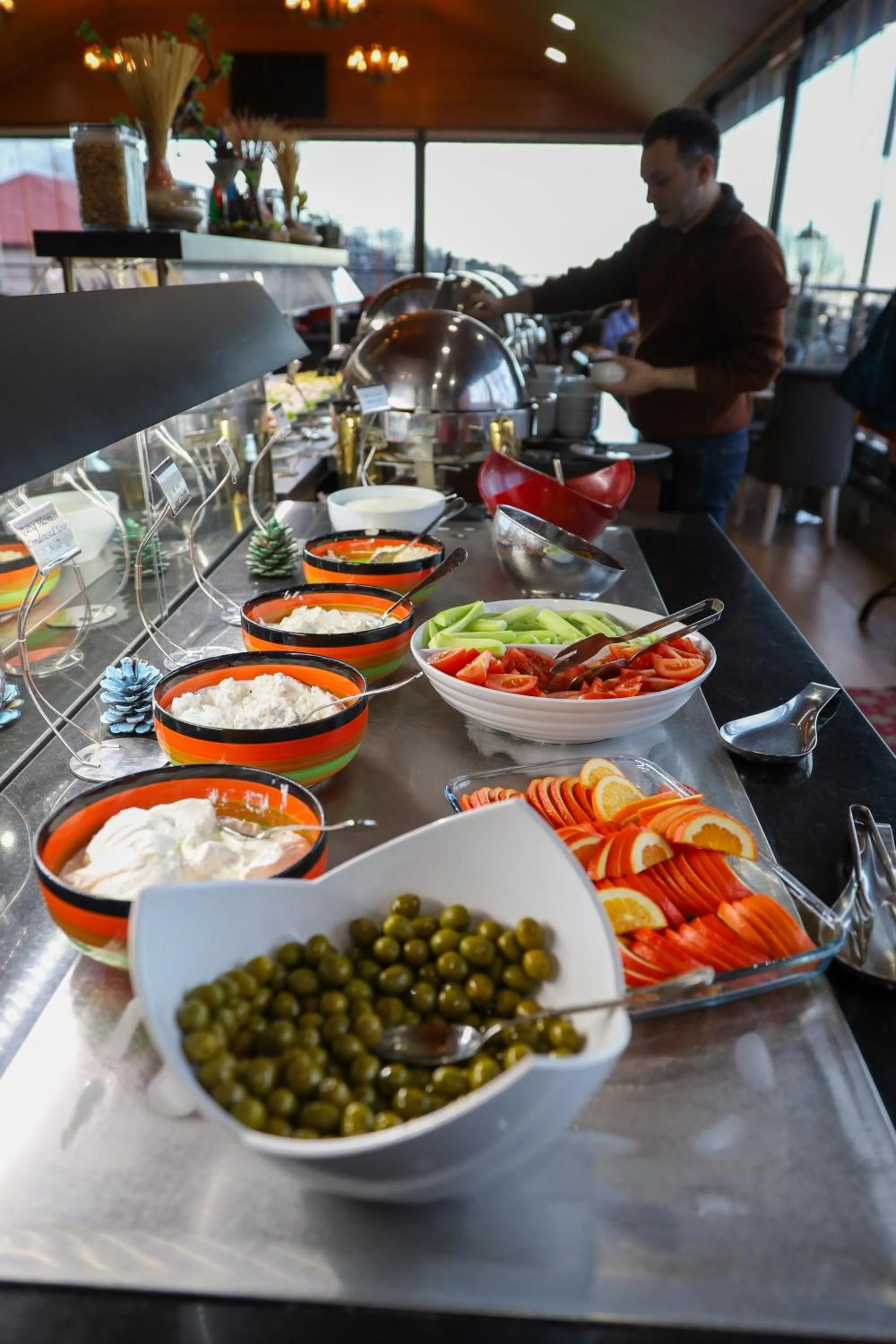 Buffet breakfast in Sheki Palace Hotel