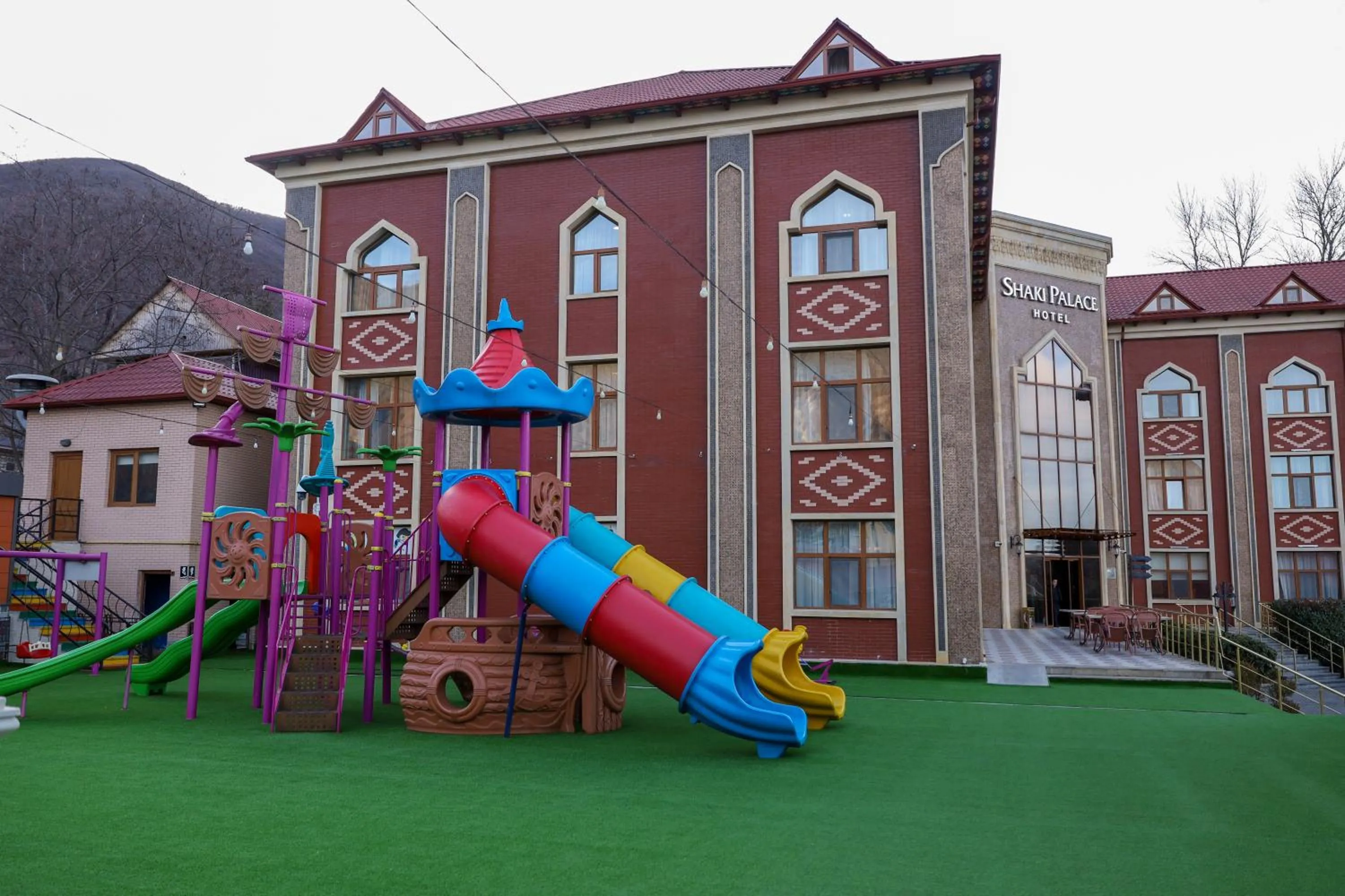Children play ground in Sheki Palace Hotel