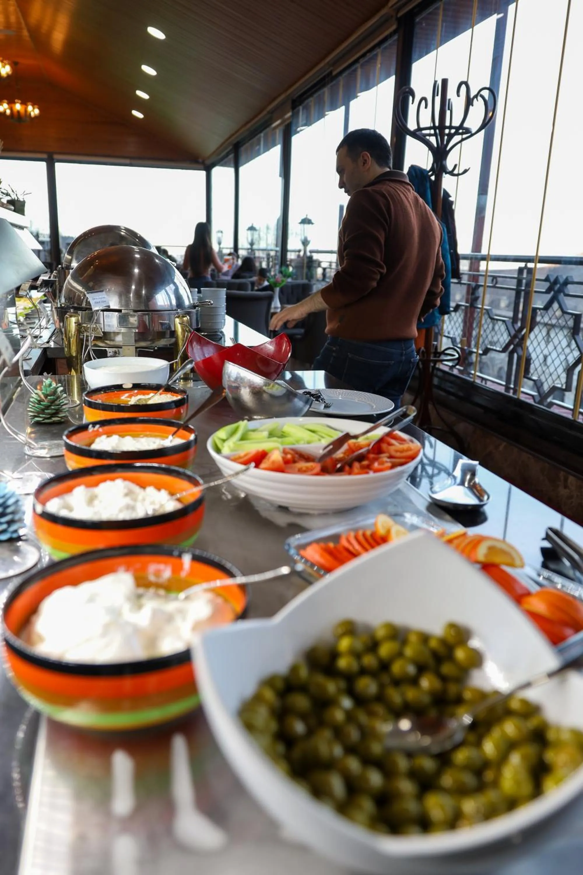 Buffet breakfast in Sheki Palace Hotel