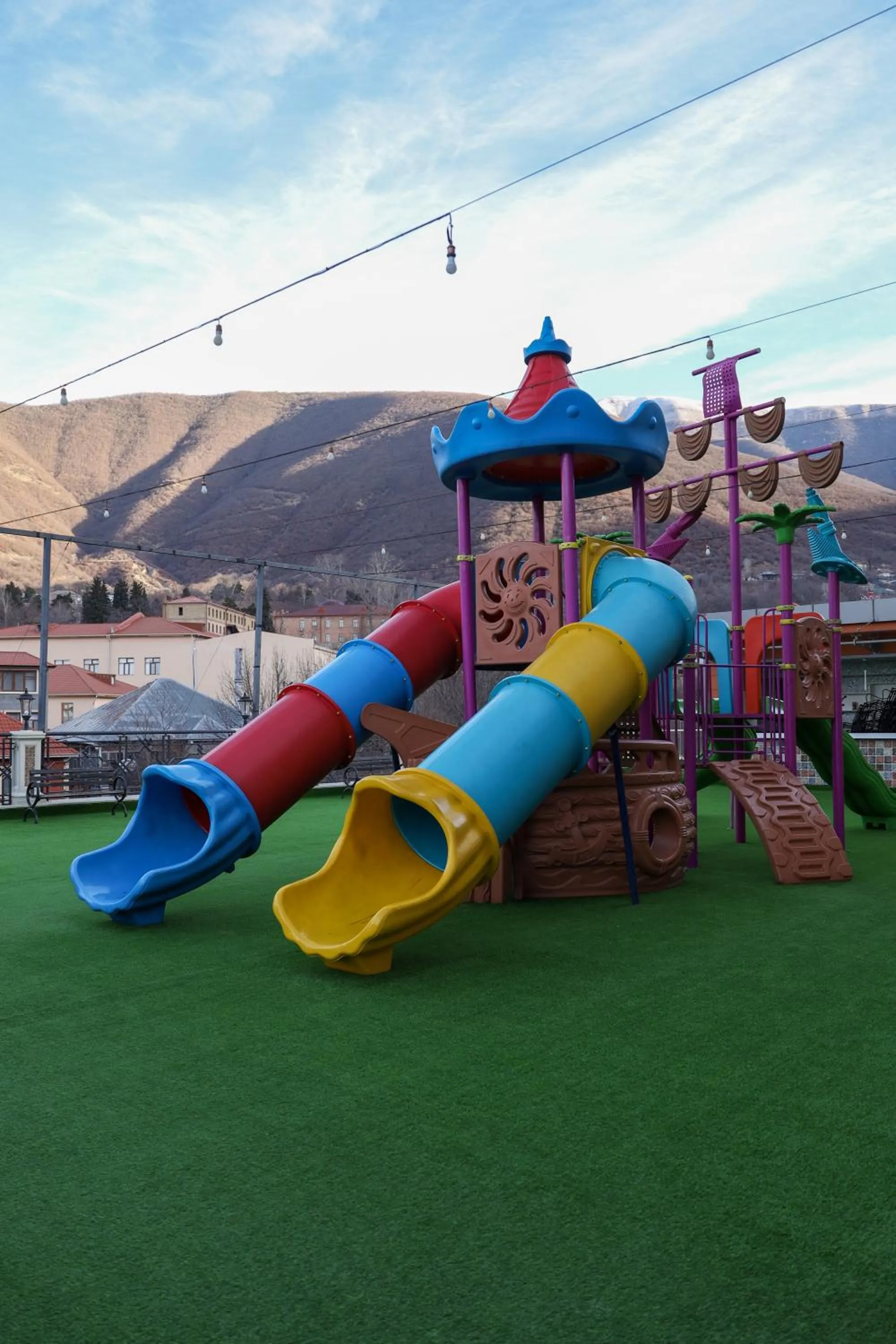 Children play ground in Sheki Palace Hotel
